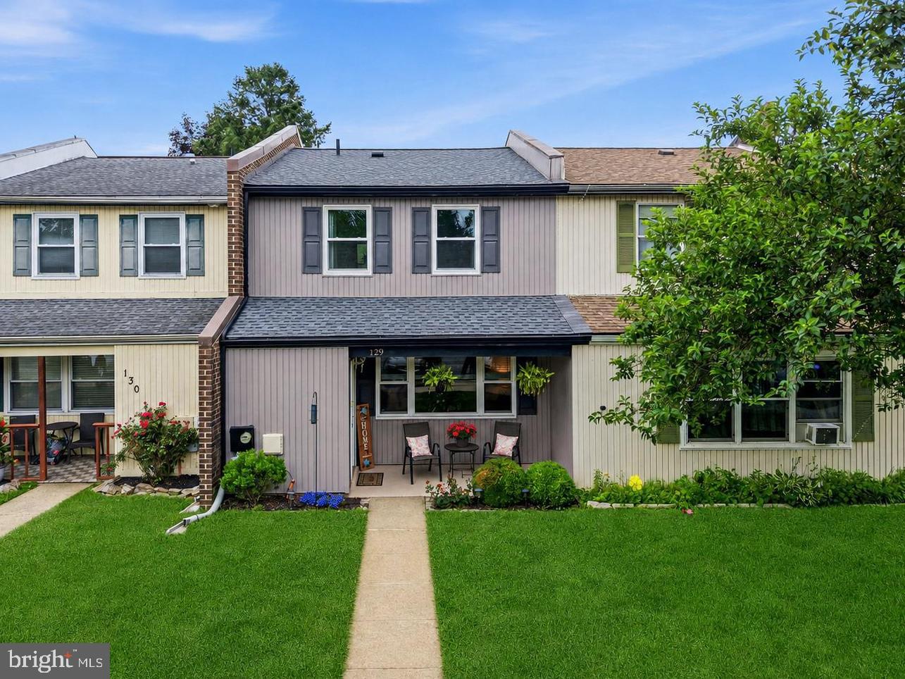 Welcome to 129 Ascot Court in the desirable and affordable Wedgewood Estates community! From the moment you arrive, you'll appreciate the exceptional care and pride of ownership that shine throughout this beautifully maintained home. The inviting front porch provides the perfect spot to enjoy your morning coffee or unwind at the end of the day. Step inside to discover attractive flooring, a spacious layout, and abundant natural light streaming through the large windows in the family room. The adjoining dining area offers plenty of space for gatherings and entertaining, while the well-appointed kitchen features stainless steel appliances, a tile backsplash, abundant cabinet and counter space, and a center island that provides additional seating and storage. A convenient laundry room and powder room complete the main level.
Upstairs, the spacious primary bedroom offers double closets and multiple windows that fill the room with natural light. Two additional generously sized bedrooms, each with large closets, share an updated hall bathroom. Need extra storage? A pull-down attic provides convenient additional space. If you're searching for a truly move-in-ready home, this is it! Recent updates include a newer roof, a newer HVAC system, neutral paint colors, and updated flooring throughout. Step outside to your private backyard retreat, where the expansive patio offers ample space for outdoor dining, entertaining, or simply relaxing. A storage shed provides additional room for tools and seasonal items. Residents of Wedgewood Estates enjoy wonderful community amenities, including a swimming pool, basketball court, and community center. Conveniently located near shopping, dining, major roadways, and just minutes from the Downingtown Train Station, this home offers both comfort and convenience. Don't miss the opportunity to make this wonderful home your own!