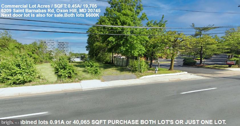 Attention builders and developers! An incredible opportunity awaits you to acquire a stunning piece of commercial land conveniently situated near National Harbor.   Seller financing is available with 30% down.

The current zoning in PG County is Neighborhood Activity Center (NAC), making it ideal for various development projects. With access to nearby public utilities and close proximity to numerous amenities, this opportunity is not to be overlooked. Don't miss out on this chance to own a prime piece of real estate! 6213 next door lot is also for sale. MLS ID:MDPG2110506