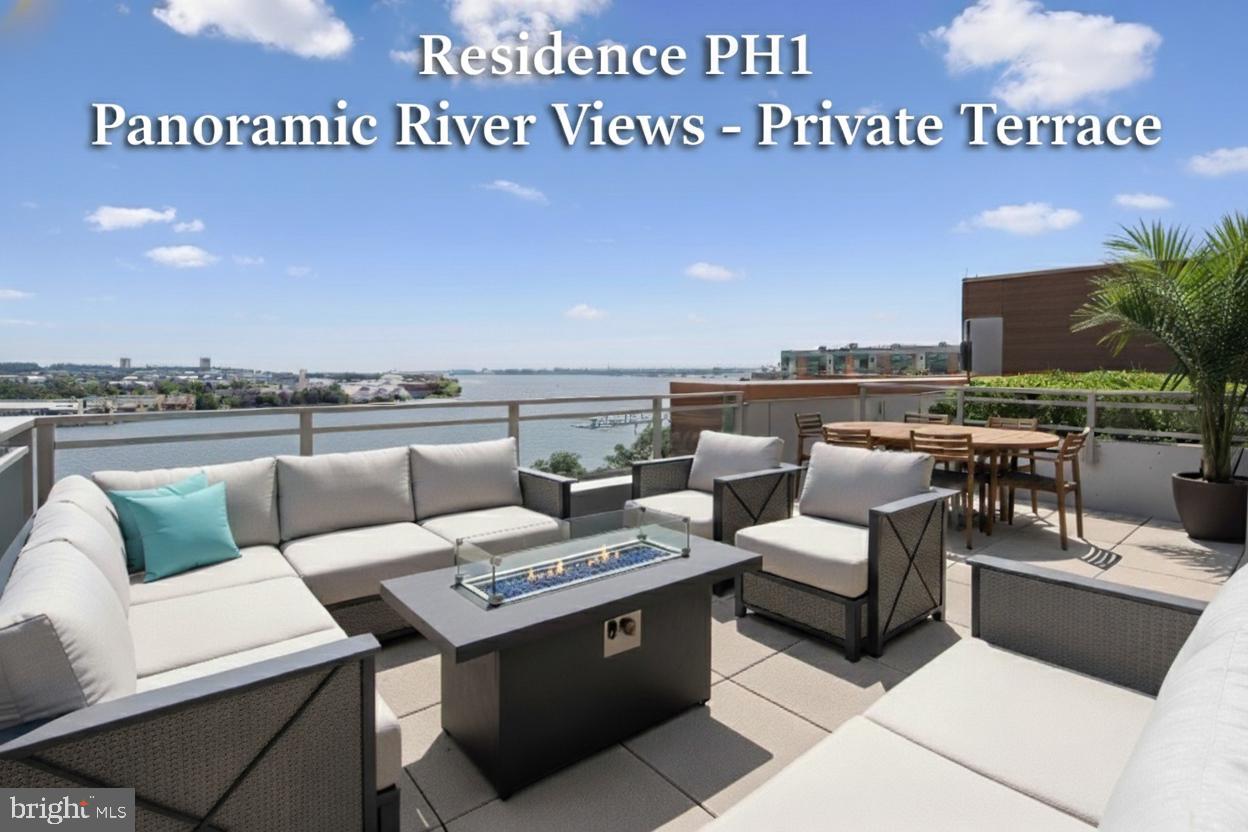 LIMITED TIME OFFER: Seller to provide a $30,000 credit to Buyer at settlement for any offer ratified at the full MLS list price of $1,799,000. Offer must be submitted and ratified by June 10th, 2026. Subject to lender approval.

A Waterfront Asset with Unmatched Scale

Experience the crown jewel of Peninsula 88. Penthouse #1 is not simply a residence; it is a strategic acquisition in DC’s most transformative waterfront corridor. Boasting a rare 270-degree panoramic vista, this 1,850 sq ft home is defined by its massive 455 sq ft private, open-air terrace—the largest in the building with access from every room of the residence, zero overhead obstructions, offering unrivaled panoramic horizons and a true open-air sanctuary.

***Unparalleled Design & Convenience: Beyond the breathtaking views of the Anacostia and Potomac Rivers, PH1 offers a unique "triple-threat" of value:
***Expansive Outdoor Living: The terrace functions as a secondary living room, accommodating a full 8-person dining set and a fire-pit lounge—all with direct access from every room in the home.
***The Logistics Advantage: Includes two "VIP" extra-large parking spaces (no adjacent cars) and a massive 8'x6' storage unit, both strategically located next to the elevators for maximum convenience.
***Effortless Ownership: Positioned in a LEED Silver building with an efficient fee structure, this property is designed for both effortless high-end personal use as well as high-demand executive rental with long-term asset appreciation potential.

National Park Activation: Ideally positioned for the long-term holder, PH1 sits adjacent to the newly activated $10M+ National Park Service rehabilitation project. With federal contracts for the park’s transformation now underway (2026), this residence offers a unique "front-row" advantage as Buzzard Point matures into DC’s premier recreational waterfront. The upcoming Anacostia Riverwalk Trail extension will soon provide seamless pedestrian connectivity directly behind the building.

The Interior Experience: Floor-to-ceiling 9-ft windows frame the river from every vantage point. The residence features 6.25” wide-plank wood flooring, a chef’s kitchen with Viking appliances, and a quartz waterfall island. Recent upgrades include a reverse osmosis water system and remote-controlled window treatments throughout the home.

Community & Location: Peninsula 88 This LEED Silver building offers a host of low-fee amenities: a top-floor community room and sky terrace with fire pits, billiard table, and grills; Onsite Building Manager & Remote Concierge; electric car charging; dog wash; and secure kayak storage. Embrace luxury waterfront living within walking distance of Nats Park, Audi Field, and the burgeoning retail at The Stacks.