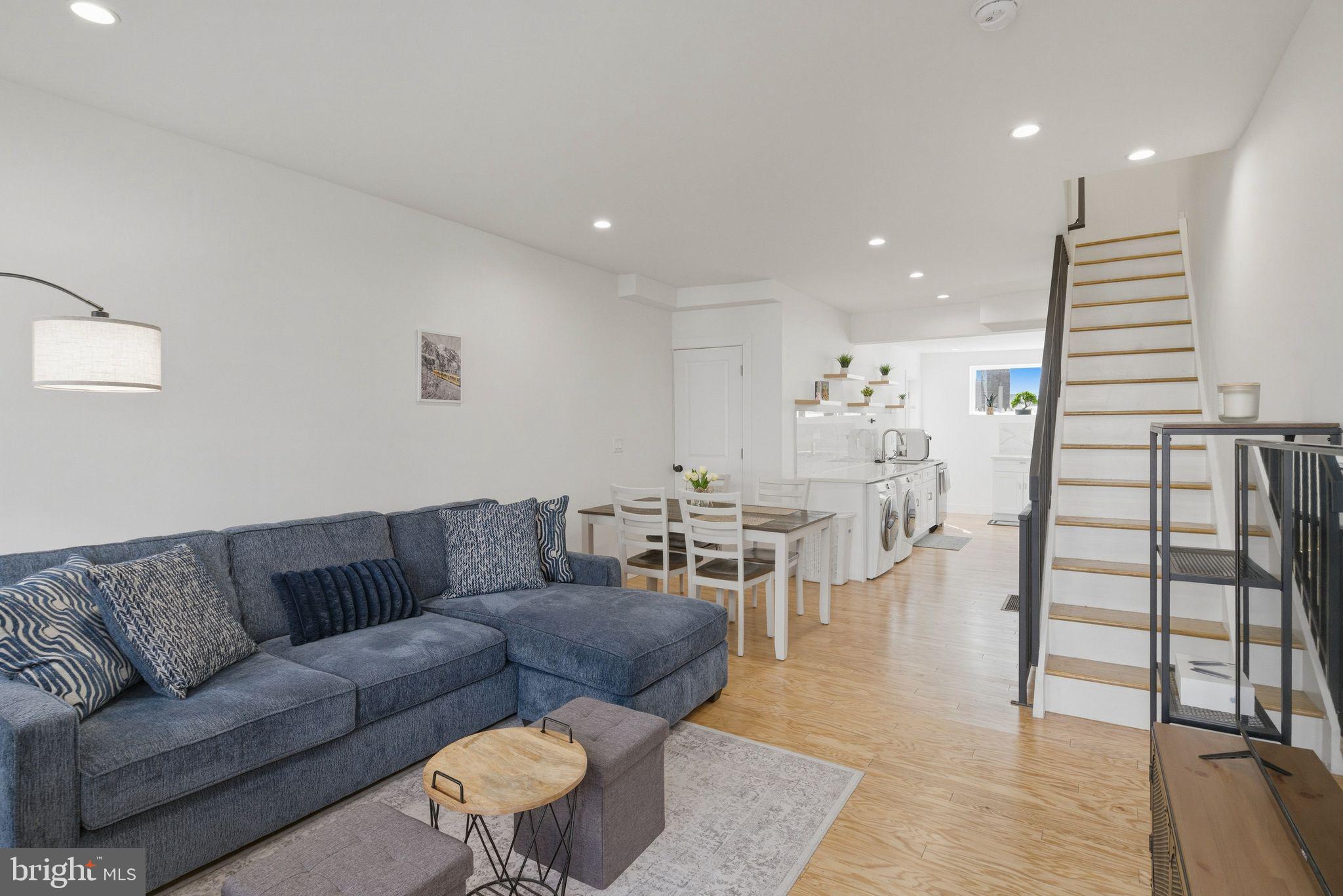 Welcome to 416 Cantrell Street — a beautifully renovated gem in the heart of South Philadelphia offering the perfect blend of modern finishes and city charm.

Step inside to find gleaming hardwood floors that flow seamlessly throughout, complemented by an abundance of natural light that fills every corner of the home. The open-concept living and dining area creates an inviting space ideal for both everyday living and entertaining.

The thoughtfully designed kitchen features sleek finishes, ample cabinetry, and modern upgrades that make cooking and hosting a breeze. Upstairs, you’ll find two spacious bedrooms, each offering comfort and privacy, along with well-appointed bathrooms. Downstairs you’ll enjoy a full finished basement perfect for hosting your friends for the game! With 2 full bathrooms and an additional powder room, convenience is built into every level of this home.

Whether you’re a first-time buyer or looking to upgrade, this home checks all the boxes — and then some. Qualified buyers may take advantage of an unbeatable loan program offering 100% financing with no PMI, making homeownership more accessible than ever.

Located on a great South Philly block, you’re just steps from local favorites, parks, and easy access to Center City.

Move right in and start enjoying everything this turnkey home has to offer.