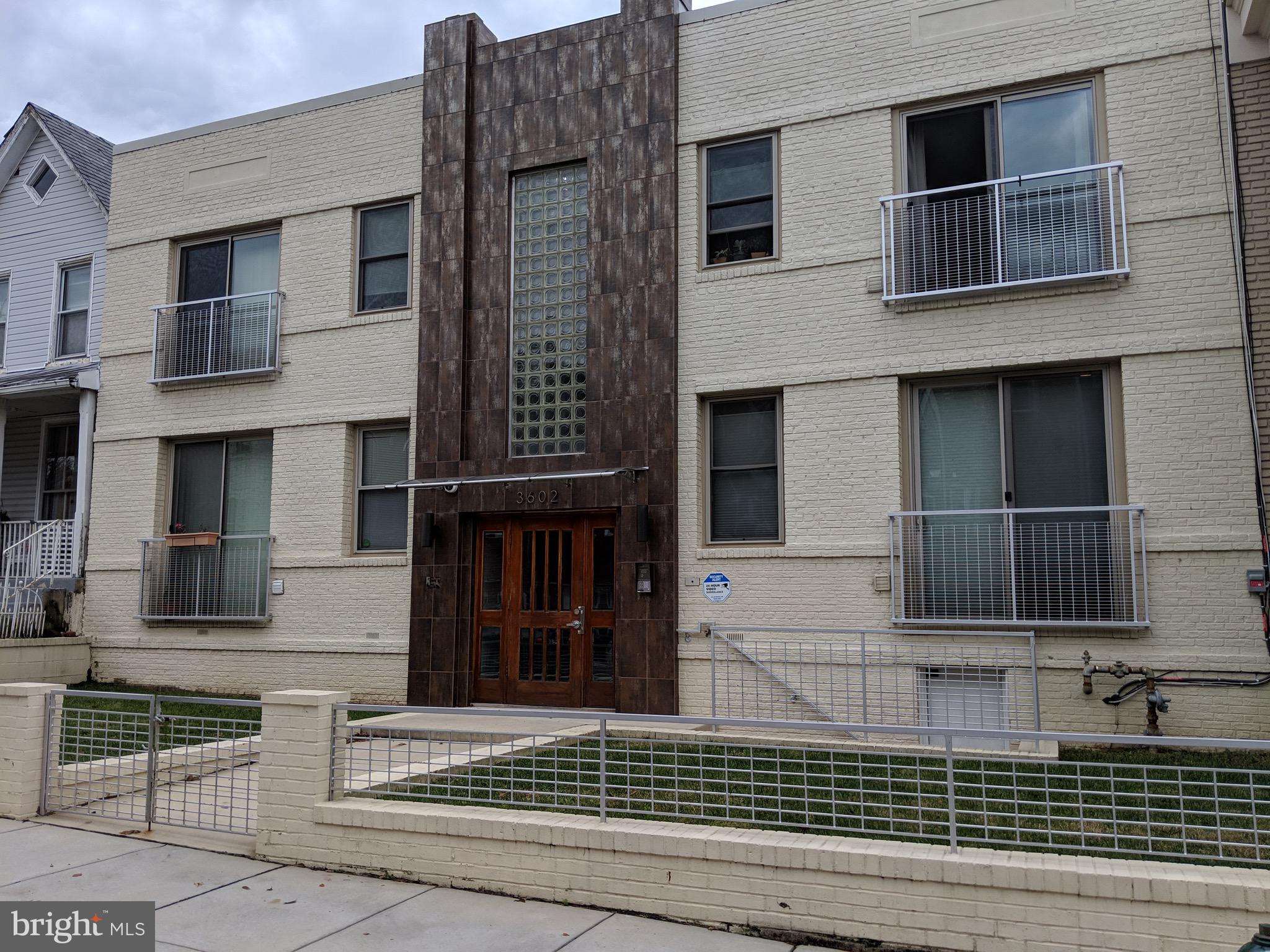 Fantastic 1-bedroom condo unit - fully upgraded in quiet, friendly building-Columbia Heights/Petworth - just 4 mins to metro lines - WalkScore - 94!! BikeScore 85 & TransitScore 80!! Open kitchen w/ granite breakfast bar, recent stainless steel appliances, gas range & full-size real laundry washer & dryer! Hardwood floors, good sized closets + elegantly styled bath too.  Extra storage for bikes and big items.
<BR><BR>
Unit is being painted & cleaned

Rental available May 1, 2025