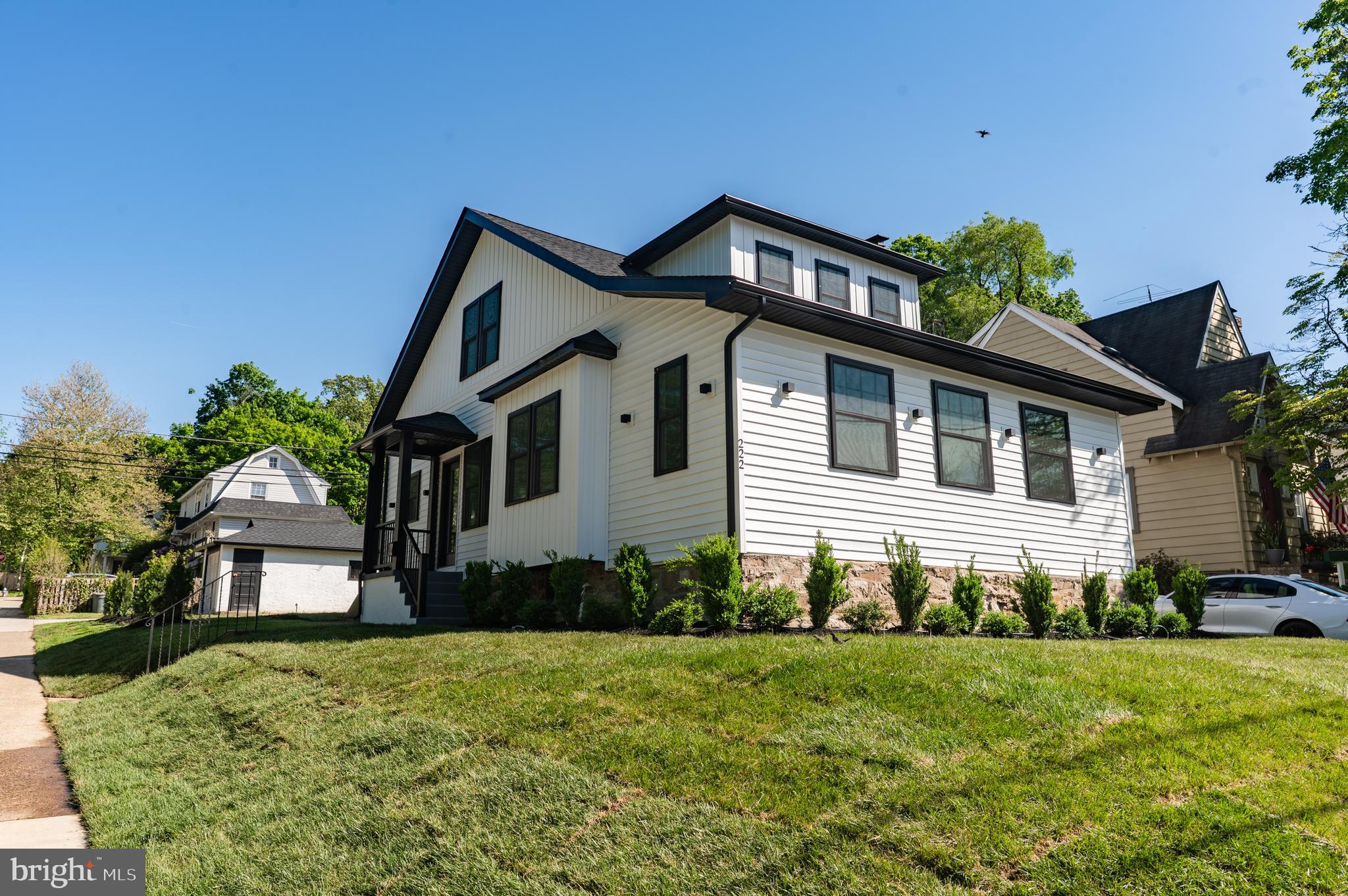Completely rehabbed and move-in ready, this stunning 4-bedroom, 2.5-bath home in the heart of Jenkintown Borough offers the perfect blend of modern luxury and everyday convenience. Every inch of this home has been thoughtfully updated, including a new roof, siding, windows, HVAC, electric, and plumbing—nothing has been left untouched.

Designed with today’s lifestyle in mind, the bright open-concept layout is filled with natural light from an abundance of windows. The show-stopping chef’s kitchen features two sinks, a high-end 6-burner stove with professional vent hood, ceramic tile backsplash, two-toned cabinetry, and a large center island perfect for entertaining. The first-floor primary suite offers comfort and flexibility with a spacious bedroom and private full bath. Upstairs, you’ll find three additional bedrooms and  full bath. A partially finished basement provides extra living space ideal for a family room, home office, or gym.
Outside, enjoy the patio,  yard & detached garage. Located in a highly walkable neighborhood close to shopping, restaurants, schools, playgrounds, and public transportation, this home combines turnkey living with an unbeatable location.
