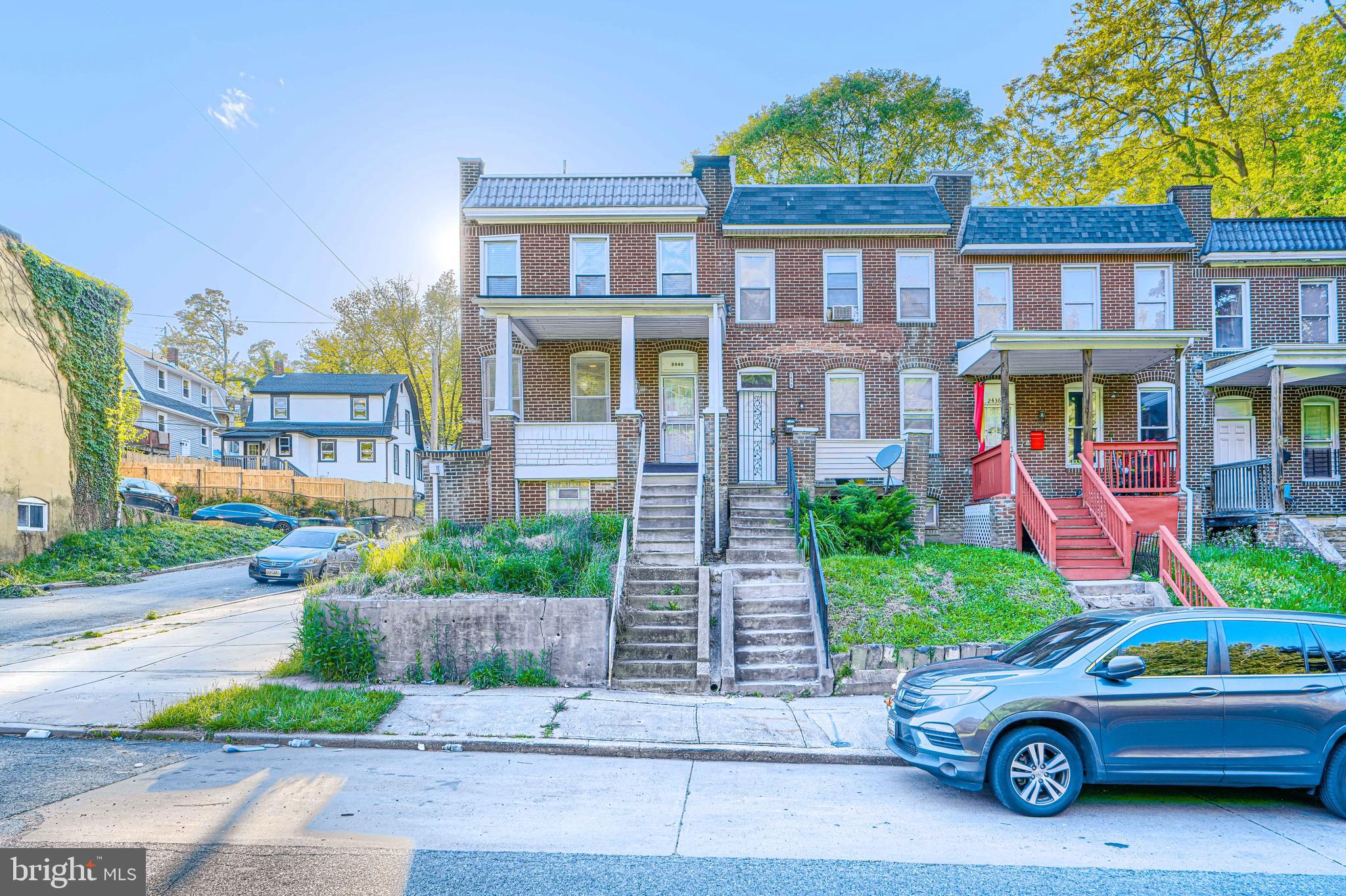 Coming soon!  Add your touches to this end unit set on the hill of tree lined streets.  Needs some freshening.  Lock in your equity.  Convenient to 83, Hampden, Baltimore Zoo and  Druid Hill Park.