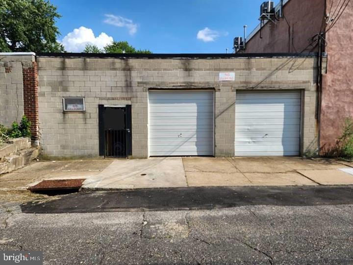 2520 SF heated commercial garage workshop w/full bath, built to 2663 SF property limits. Former plumbing/heating contractor garage workshop. Located at base of legendary Helen Hill on dead-end st with garages, housing, and church. Significant new development nearby (Glenwood & Venango @Kensington & Ruth) heralds’ rebirth of this classic neighborhood. 5 minutes to surface arteries Frankford Ave (rt 13), Castor Ave, Aramingo Ave, Home Depot, Lowe's, salvage yards. 10 minutes to easy access on/off I95 and Betsy Ross bridge. Updated robust, reliable infrastructure. 2025 PGW replaced Helen St and area gas mains, 4/4/25 new gas meter. PWD project #41048 replaced area water mains and sewers, 4/20/24 new water meter. Infrastructure stable and reliable for 100 years. Private developers and the city invested time and money into this neighborhood, now is your chance to get in on the upswing. Garage built 1971, frontage 37.5ft across addresses 3625, 3627, 3629 Helen Street. Property stretches back 71ft. Poured concrete floor has front center floor drain, no cracks. Parking for 8 or more vehicles. 2 overhead garage doors, 1 at-grade pedestrian door, 1 bathroom window all face front. Steel garage doors 9ft high by 8ft 10in wide with locks. 9/20/24 replaced middle garage door, with LiftMaster electric lift mechanism serviced Nov 2018 and reprogrammed with two Security+ remote controls. Pedestrian solid wood door measures 6ft 8in high by 3ft wide with keyed knob lock, keyed deadbolt, and padlock on exterior steel bar door. Fully open floor space. Roof supported by cinder block walls and three steel I-beams each beam 21in high with 8.25in flanges made of 0.5in thick steel. Clearance to front (lowest) I-beam is 9ft 11in from floor. Rear 1/4 of ceiling wired for exhaust fan. Roof slopes rear to front, roof drain located center front. Bath is 102 SF 17ft long by 6ft wide by 8ft high with toilet, vanity, stall shower, changing area. Separately vented 30-gallon natural gas hot water heater located over bathroom with drain pan piped to laundry tub. 2 overhead natural gas space heaters: 12/12/25 installed high efficiency (83%) 60,000 BTU primary forced-air Modine suspended unit heats entire garage; secondary infrared Modine unit rated 60,000 BTU heats rear corner work area. July 2016 installed custom steel security bars inside over window, outside steel bar door over pedestrian wood door. Outside bathroom hose connection, full size utility tub, faucet replaced July 2017. Oct 2018 replaced 5in main drain curb trap, water, sewer boxes, sidewalk slab. Extensive empty shelving and storage in place around inside perimeter. Dec 2018 installed 15-year warranty membrane roof over 2-inch-thick insulating panels after removing pitch and pebble roof. 1971 installed copper 3/4-in water service and 5-inch main sewer. 12/13/19 installed 3/4-in quarter-turn ball valve shutoff before meter. Sep 2022 rebuilt storm window, screen panel, plexiglass window panels. Dec 2023 replaced 300W bulb with LED bulb. Feb 2024 installed 10-year warranty roof crickets and front block wall flashing. Bath framing needs repairs from prior roof leak damage. Bath toilet and stall shower are in good condition, sink needs new vanity frame yet sink plumbing continues to operate with no leaks. First 4ft water inlet pipes insulated to protect from freezing. Nearest fire hydrant directly across st from center overhead door. 100-Amp 240-Volt electric service with circuit breakers. Remotely read water, electric, gas utility meters located inside. Site is appropriate for adding residential space above existing garage space, already done at other properties on the same block. Garage is being sold in present as-is condition. The roof and new overhead heater are presently under warranty and both warranties are transferable to the new buyer, no other warranties are expressed or implied in regards to the subject property. Buyer will be responsible to remove any and all contents left from the Estate.