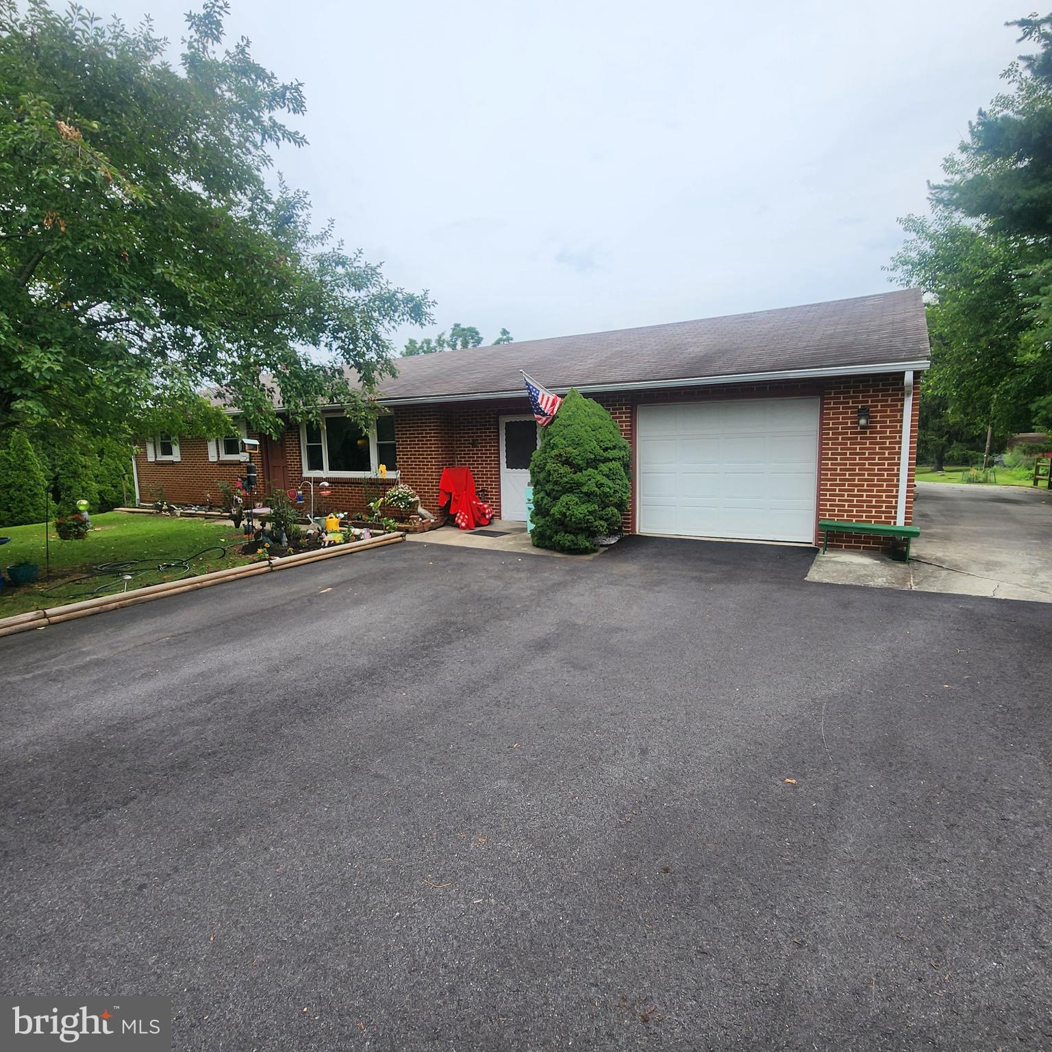 Cumberland Valley Schools. 3 Bedroom brick ranch home, partially finished basement, 3+CAR attached garage, space for recreation vehicles. Sunroom off kitchen, leads to Sylvan fenced in-ground pool & pool house. Mature trees on 1.49 AC. Extra out buildings. Home needs some cosmetic updating.   All this within walking distance to the Appalachian Trail & Yellow Breeches. Enjoy year-round beauty.