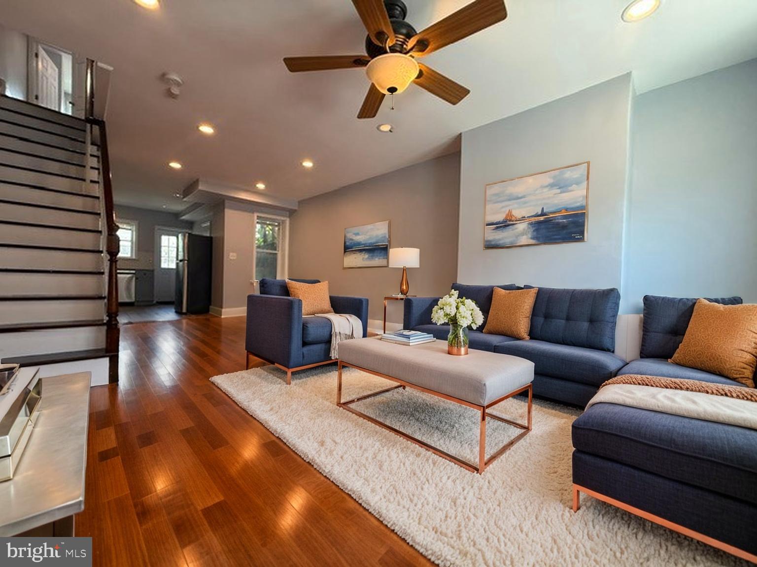 Welcome to this charming home conveniently located just minutes from Center City! Nestled on a beautiful, quiet street, this property offers easy access to parks, supermarkets, shopping, restaurants, public transportation, and many other neighborhood amenities.

Step inside to an inviting open-concept layout that seamlessly connects the living room, dining area, and kitchen, creating the perfect space for everyday living and entertaining. Rich hardwood floors run throughout the home, while abundant natural light fills every room.

The well-appointed kitchen features beautiful cabinetry, stainless steel appliances—including a refrigerator, dishwasher, microwave, and range—and direct access to a spacious backyard. Whether you're hosting summer barbecues, entertaining friends and family, or simply relaxing outdoors, this backyard provides the ideal setting.

The second floor offers three generously sized bedrooms, each with ample closet space, along with a full three-piece bathroom. An additional hallway linen closet provides convenient storage for towels, bedding, and other household essentials.

Whether you're a first-time homebuyer, growing family, or couple looking for a move-in-ready home in a convenient location, this property offers the perfect combination of comfort, functionality, and value. Don't miss the opportunity to make this wonderful home yours!