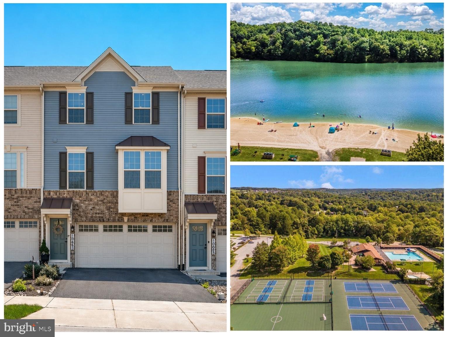 Move-in ready 3 bedroom, 2.5 bathroom townhouse in New Market, MD, located 16 minutes from Ft. Detrick, approximately 45 minutes from Ft. Meade, and 45 minutes from NSA Bethesda, with direct I-270 access to the DC corridor. Built in 2021 in The Hamptons at Lake Linganore community.

This is the townhome that feels like it was built for the way you actually live. The owners replaced builder-grade finishes with rich LVP flooring, added custom wood accent features throughout, and brought a warmth to the space that makes it feel less like a townhome and more like a boutique retreat.

The kitchen anchors the main level with a large island seating four, upgraded Samsung stainless appliances, and granite countertops. The sun-filled dining area flows from the kitchen and opens to a deck with stairs down to the backyard, making indoor to outdoor living genuinely easy. A powder room rounds out the level.

Upstairs, the owner's suite features a tray ceiling, recessed lighting, a double bowl vanity, a walk-in shower, and a walk-in closet that actually delivers on space. Two generously sized bedrooms, a full bathroom, and a dedicated laundry room complete the upper level. The finished lower level is laid out for a gym and media room, giving you two functional spaces without sacrificing either.

Located directly across from Blue Heron Elementary School, with sight lines from the front door. The Hamptons at Lake Linganore delivers amenities that few communities can match: four lakes, three beaches, four swimming pools, 35-plus miles of trails, pickleball, tennis, volleyball, tot lots, and a community calendar that includes Food Truck Tuesdays and seasonal festivals.

Additional upgrades include enhanced attic insulation for year-round efficiency. If you want a turnkey home with real upgrades, a layout that works, and a location that makes daily life easier, this is the one. Schedule your showing today.