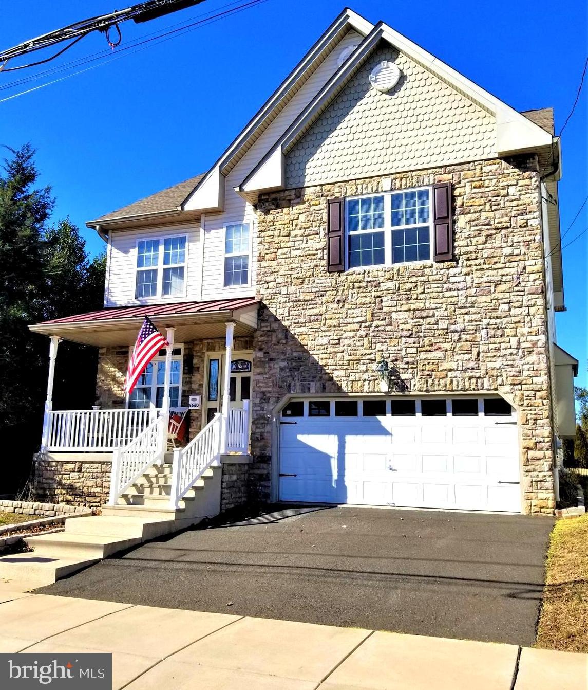 Here is a Great Opportunity to own a Home that is only 11 years old in the Desirable Bustleton area of Philadelphia. The exterior is Stone and Siding, so you Do Not have to Worry about Bad Stucco, like you find in other homes built in the last 25 years. The home offers the new owners Quality Craftsmanship and over 3,700 sq ft of finished space with an Attached 2 Car Garage, Large Fenced in Yard, and Finished Walk-out Basement.  You will be Impressed as you enter a beautiful Living Room that goes past the Main floor Powder Room to the open concept Kitchen with Large Island, Dining Room, and Family Room.  Then proceed through the sliding doors to a Large Patio and Fenced-in Yard for entertaining. This home is a perfect space to grow into featuring 4 large bedrooms, 2.5 bathrooms, and Large 2nd floor laundry room. The Master Suite is truly Impressive with its size, 2 walk-in closets, Double Sink Vanity, and Soaker Tub. The Kitchen has Solid Oak Cabinets, Granite Counters, and Stainless Appliances. You will find hardwood floors throughout the entire home. Should you need more space the basement has been finished and has French Doors that to lead out to the back yard. When built the builder installed an exterior French Drain to keep the home dry. All of this is conveniently located blocks from Shopping, Schools, Restaurants, Public Transportation, and 20 minutes to Center City. Do Not Forget about the LOW Property taxes. Open House on Saturday, Mar.2 from 12 to 2 and Sunday, Mar. from 12 to 3.