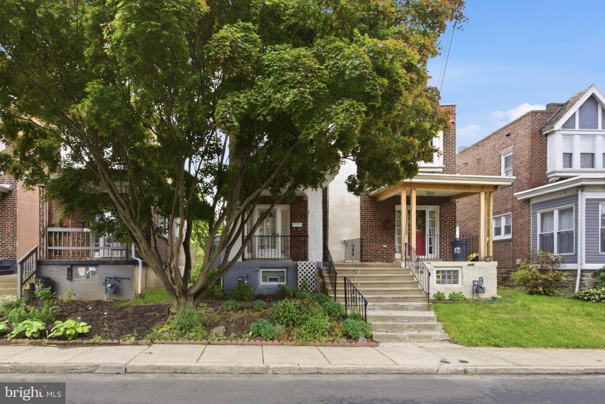 Welcome to 154 Woodland Ave; a well maintained & spacious 3 bed brick twin that offers open-concept living space & is positioned on a great street while being flanked on both sides by school district fields.  1st floor features: large formal living room with free-standing ventless gas fireplace, modern open concept kitchen/dining room featuring breakfast bar, oak cabinetry, pantry storage, included appliances & access to the rear concrete deck.  2nd floor features: 3 generously sized bedrooms, all with ample closet space & a modern center hall tiled bathroom.  Lower level features: fully finished walkout basement that features a front storage room, spacious laundry/utility room, finished family room, space for office, den or kids play room & rear bump out storage/tool room with exit to rear private driveway.  Upgrades & Extras include: updated electrical wiring and panel (2025), updated windows throughout most of home (2024), included washer/dryer & freshly painted.  Close to community parks, local eateries & all major routes make 154 Woodland ave an absolute must see!  Schedule your visit today!