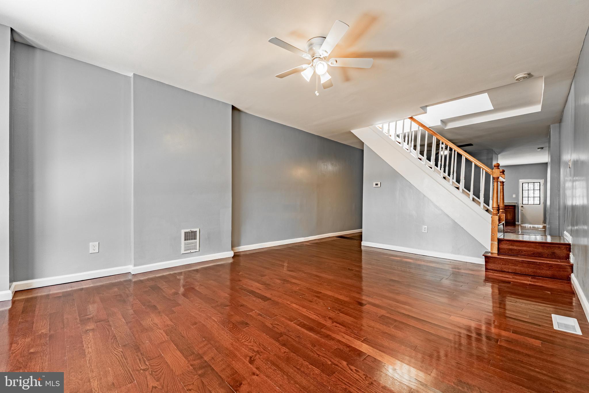 Welcome to 2019 E. North Avenue, a spacious and well-maintained Baltimore rowhome offering the perfect combination of value, functionality, and opportunity. Featuring 3 bedrooms and 1.5 bathrooms, this move-in-ready property is ideal for first-time homebuyers, growing households, or investors seeking a strong addition to their portfolio.  Step inside to discover warm hardwood flooring, fresh neutral tones, and generously sized living spaces filled with natural light. The main level offers an inviting layout that seamlessly connects the living and dining areas, creating a comfortable setting for both everyday living and entertaining. The spacious kitchen provides ample cabinetry, abundant counter space, and stainless steel appliances, making meal preparation both convenient and enjoyable.  Upstairs, you'll find three comfortable bedrooms with hardwood flooring and a full bathroom, while the main-level half bath adds extra convenience for guests and daily living. The home's practical floor plan maximizes usable space and offers flexibility for a variety of lifestyles.  Located in East Baltimore, this property provides convenient access to downtown Baltimore, Johns Hopkins Hospital, Clifton Park, Patterson Park, public transportation, major commuter routes, shopping, dining, and neighborhood amenities. Its central location makes commuting throughout the city simple and efficient.  Whether you're searching for an affordable primary residence or an investment property with strong rental potential, 2019 E. North Avenue delivers exceptional value. With spacious rooms, classic Baltimore character, and move-in-ready condition, this is an opportunity you won't want to miss.  Schedule your private tour today and discover the possibilities this charming Baltimore home has to offer.