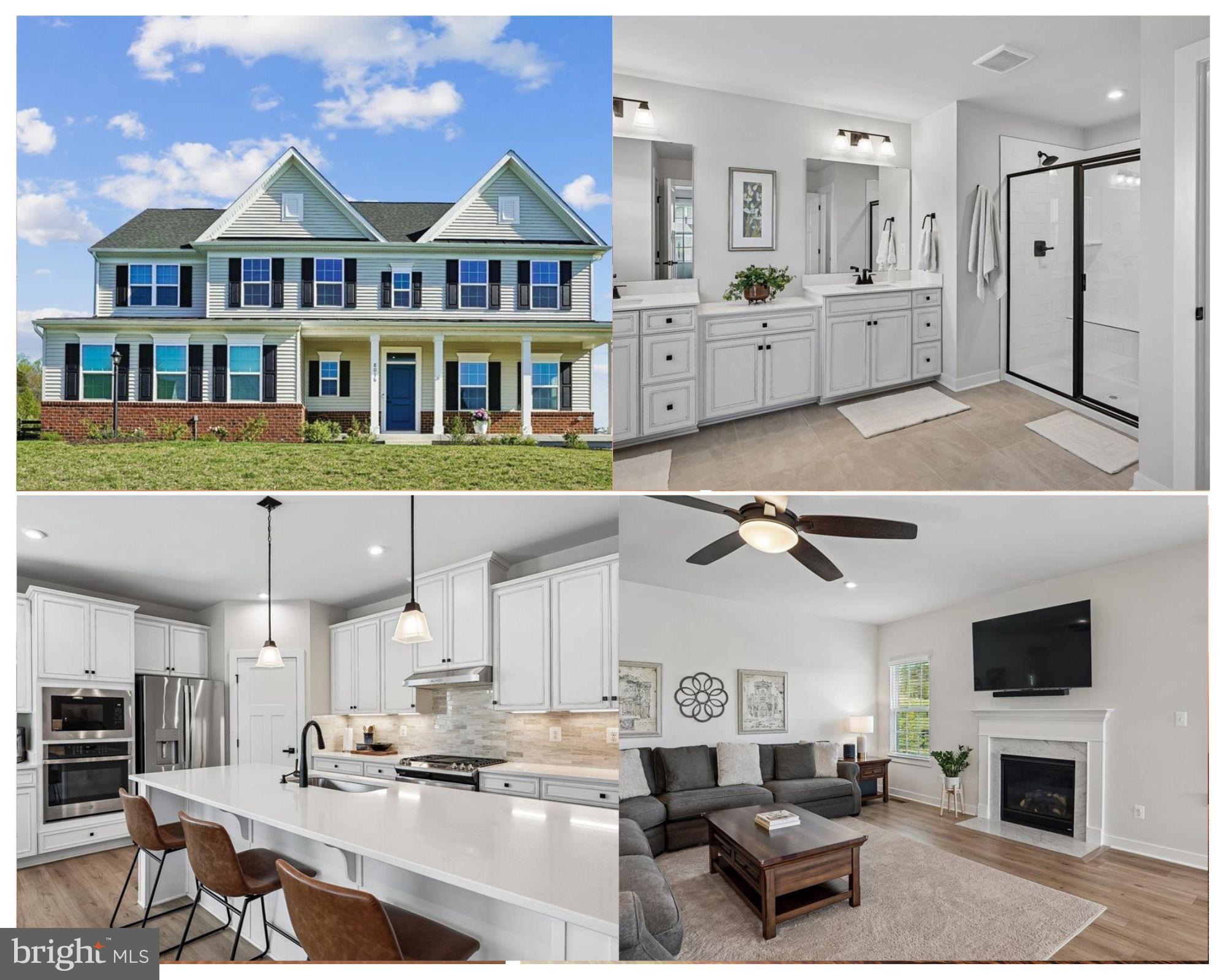 2024 Build! Still has that "new house smell!" Over half an acre. 4,200+ square feet. Kettle Run High School. Warrenton lifestyle without giving up Northern Virginia access. Warrenton has a way of making you exhale a little the moment you arrive, and this home fits that feeling perfectly. Set on more than half an acre, there’s room here to spread out, relax, and actually enjoy your backyard instead of staring straight into someone else’s kitchen window. The classic front porch welcomes you in, while the side-load garage keeps the curb appeal sharp and uncluttered.
Inside, the layout was built for real life. The kitchen flows naturally into the family room and breakfast area, creating the kind of space where people gather without even trying. Upstairs, the loft adds flexibility that’s hard to find — perfect for a second hangout space, homework zone, office, or movie night retreat. The four bedrooms give everyone room to breathe, while the lower level delivers a massive rec room with a full bath ready for game days, guests, hobbies, or whatever stage of life comes next.
And then there’s Warrenton itself — the rare mix of small-town charm, open space, and everyday convenience that keeps people wanting to stay. This isn’t just a house with square footage. It’s a home with elbow room, personality, and a backyard practically begging for cookouts, football tosses, and maybe an overly competitive wiffleball championship.