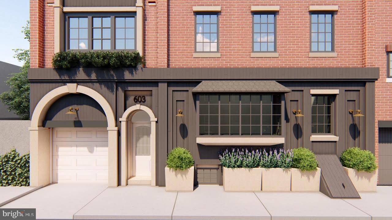 The possibilities are endless! This is a perfect fit for any end-user looking to expand this beautiful centrally located in one of the most desirable locations in the city, Bella Vista! Welcome home to this beautiful 2 bed, 2 bath 1200+ sq ft, extra wide, 3 story, red brick, row-house on a quiet tree-lined street in Bella Vista. This charming residence in the Meredith Elementary School catchment boasts private parking, a Nest Thermostat, warmly painted walls, a unique central staircase design, mahogany floors throughout, as well as original dental crown molding and cornice details. The architectural features throughout this home are stunning from the high ceilings, decorative trims, and artfully crafted front door, to the thick exterior walls. Your main floor features natural light with bright windows and windowed doors, a roomy living room with access to the private patio housing a parking space and room for grilling. You also have a lovely bright white kitchen with granite counters and stainless steel appliances and direct access to the partially finished basement. Head up to the second level to a full bath with beautiful tile work, a jetted tub, a separate shower and granite counters. Across the hall you'll find a spacious bedroom with great closet space and large windows floor. Continue upstairs to the third level to find another beautifully fitted bathroom and a large bedroom with large windows and double wide closets. Living at 603 Pemberton you are located within walking distance of Center City with easy access to public transportation and local hot spots. You are just a few blocks from Whole Foods, the Italian Market and all that Bella Vista, Queen Village and Midtown Village have to offer. This is a must see! Schedule an appointment to see your new home today!