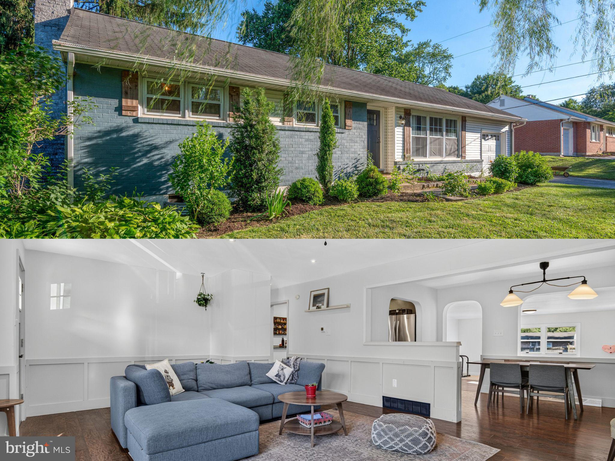 Welcome to one of Blossom Hill's most enchanting homes—a residence straight out of a storybook, tucked away on one of the quietest streets in sought-after Manheim Township.
From the moment you step inside, you'll be captivated by one of the most beautiful open floor plans in the neighborhood, anchored by an extraordinary color palette that flows seamlessly from room to room. Elegant wainscoting throughout adds timeless character and craftsmanship at every turn.
The heart of the home is a stunning, fully updated kitchen that opens effortlessly into the living spaces—perfect for both everyday living and entertaining. A thoughtfully designed mudroom keeps life organized, while the freshly renovated bathrooms offer modern comfort and style.
All three bedrooms are generously sized, providing plenty of room to rest and recharge. Off the dining room, a bonus addition delivers valuable extra living space—ideal as a second living room, playroom, or cozy retreat.
Downstairs, the finished basement is an absolute dream, complete with its own full bathroom—offering endless possibilities for a guest suite, home theater, gym, or recreation space.
Step outside to a massive, flat backyard—a rare find and a true blank canvas for gardening, gatherings, play, or simply soaking in the peace and quiet of this idyllic setting.
This is more than a house; it's a place to call home. Don't miss your chance to own a piece of Blossom Hill magic.