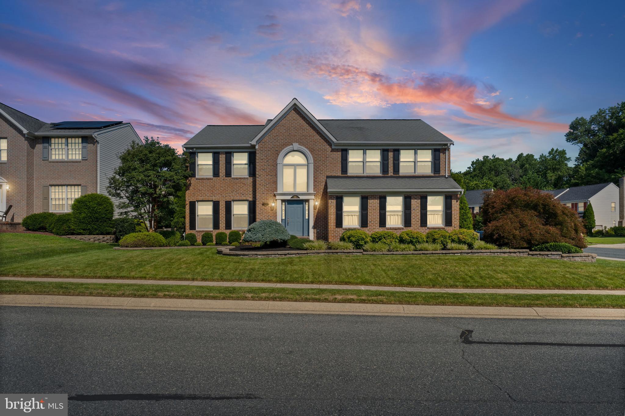 Nestled in the charming subdivision of Hunters Run, this delightful Colonial-style home offers a perfect blend of traditional elegance and modern comfort. Built in 1994, this well-maintained residence boasts 4500+ square feet of finished living space, providing ample room for relaxation and entertaining. Step inside to discover a warm and inviting atmosphere with a 2 story foyer (the entry chandelier is on an electronic cable to lower for easy maintenance)  highlighted by a formal dining room  and living room that sets the stage for memorable gatherings. The traditional floor plan, with crown molding throughout, flows seamlessly, making it easy to navigate between spaces. The heart of the home is the renovated gourmet eat-in kitchen featuring high end appliances( wolf range and microwave/ Subzero Fridge) ensuring that culinary adventures are a joy.  The cozy family room is enhanced by a charming fireplace, perfect for those chilly evenings when you want to unwind with a good book or enjoy the company of friends. A sunroom addition overlooks the private backyard and in-ground saltwater pool. Large windows adorned with tasteful window treatments allow natural light to flood the space, creating a bright and cheerful ambiance. This home offers four spacious bedrooms, each designed with comfort in mind. The over-sized primary suite features a generous walk-in California closet, providing plenty of storage for your wardrobe and a large updated primary bath  with heated tile floors.  Three additional spacious bedrooms and a guest bath complete the upper level. The fully finished basement adds even more versatility to this home, offering additional living space that can be tailored to your needs—whether it’s a playroom, home office, additional bedroom or entertainment area and also has a full bath.  Step outside to your personal oasis, where a private in ground heated salt water pool awaits, perfect for summer relaxation and a beautiful screened addition with pressed concrete floors and an outdoor kitchen are perfect for entertaining. The 0.28-acre lot provides ample outdoor space for gardening, play, or simply enjoying the fresh air with established gardens and extensive hardscape. Parking is a breeze with an attached side-entry garage that accommodates two vehicles, complete with a garage door opener for added convenience. This home is not just a place to live; it’s a sanctuary where memories are made. With its thoughtful design, modern amenities, and inviting spaces, it’s ready to welcome you home. Don’t miss the opportunity to make this charming residence your own! So many upgrades, too many to list!! Professional photo coming soon. Expected on market July 23