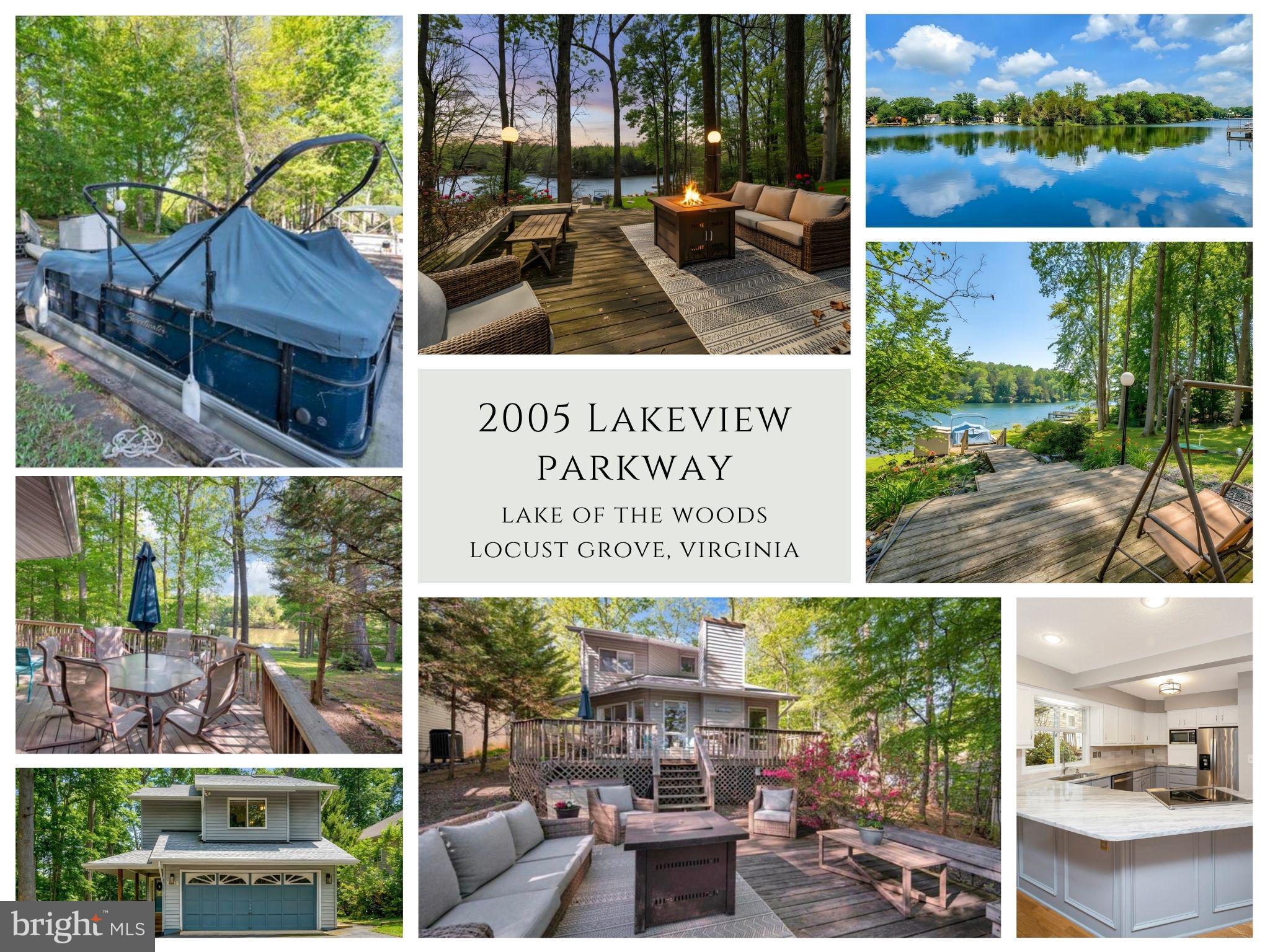 2005 Lakeview Parkway is a beautiful 3-bedroom, 2.5-bath waterfront home offering stunning lake views and comfortable living throughout. Sitting on a huge 1/2 acre lot a long driveway provides ample parking for guests and leads to the attached two-car garage. From the moment you step into the foyer, you’re greeted with scenic water views that continue through the living room and into the kitchen. The kitchen offers generous countertop space and flows conveniently into the laundry room with direct access to the garage. A half bath is also located on the main level for added convenience. The living room features a gas fireplace and hardwood flooring, which extends throughout the main level. Sliding glass doors off the living and dining area open to the backyard, where two decks lead down to the water’s edge. The private dock conveys, making it easy to enjoy boating and other water activities. Upstairs, you’ll find all three bedrooms, including the primary suite with beautiful water views, a walk-through closet, and an en-suite bath complete with dual vanities and a walk-in shower with dual shower heads and a seat. This waterfront property offers the perfect blend of comfort, functionality, and lakeside living.

Nestled in a private, secure, gated community, Lake of the Woods is a paradise of possibilities. With two lakes, a golf course, an equestrian center, fire and rescue services, and even a church within its bounds, this community offers a diverse range of activities. From boating, water skiing, kayaking, and golfing to the simple joy of soaking in mesmerizing views from the clubhouse, deck, yard, or beaches, there's something for everyone. Engage your interests by joining over 60 clubs and organizations, or perhaps indulge in a game of bridge or contribute your talents as a volunteer. Lake of the Woods truly caters to your lifestyle.

Located in Orange County, enjoy the added advantage of low real estate taxes. With home prices spanning from $200,000+ to over $2,000,000, Lake of the Woods is the ideal haven for both full-time residents and weekenders. Don't just take my word for it – come and see for yourself! Allow me to guide you through a tour of Lake of the Woods, showcasing the very essence of what makes this community so special. Experience firsthand the captivating charm of Lake of the Woods!