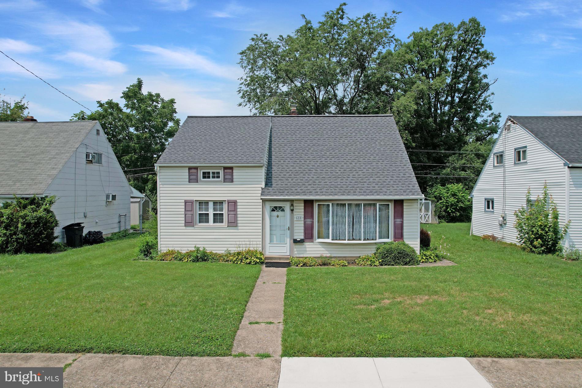 Move right into this meticulously maintained Cape Cod in the desirable Muhlenberg School District! This charming 3-bedroom, 1-bath home offers 1,075 square feet of comfortable living space and all the major updates today's buyers are looking for. Enjoy peace of mind with a brand-new roof (2025), new HVAC system (2023), new hot water heater (2023), central air, and fresh paint throughout.
The spacious eat-in kitchen provides plenty of room for everyday meals and gatherings, while the bright living room offers a warm and welcoming place to relax. Upstairs, hardwood flooring is hidden beneath the carpet in the bedroom, and plumbed for a half bath. offering exciting possibilities for future owners.
Step outside to a beautifully shaded backyard featuring a covered patio and brick entertaining area—perfect for morning coffee, summer cookouts, or simply unwinding after a long day.
Washer and dryer are included, making this truly a move-in-ready opportunity. With low taxes, an established neighborhood, and convenient access to shopping, restaurants, schools, and major routes, this home is an outstanding value. If you've been searching for an updated starter home where all the expensive improvements have already been completed, this is the one. Just unpack and enjoy!