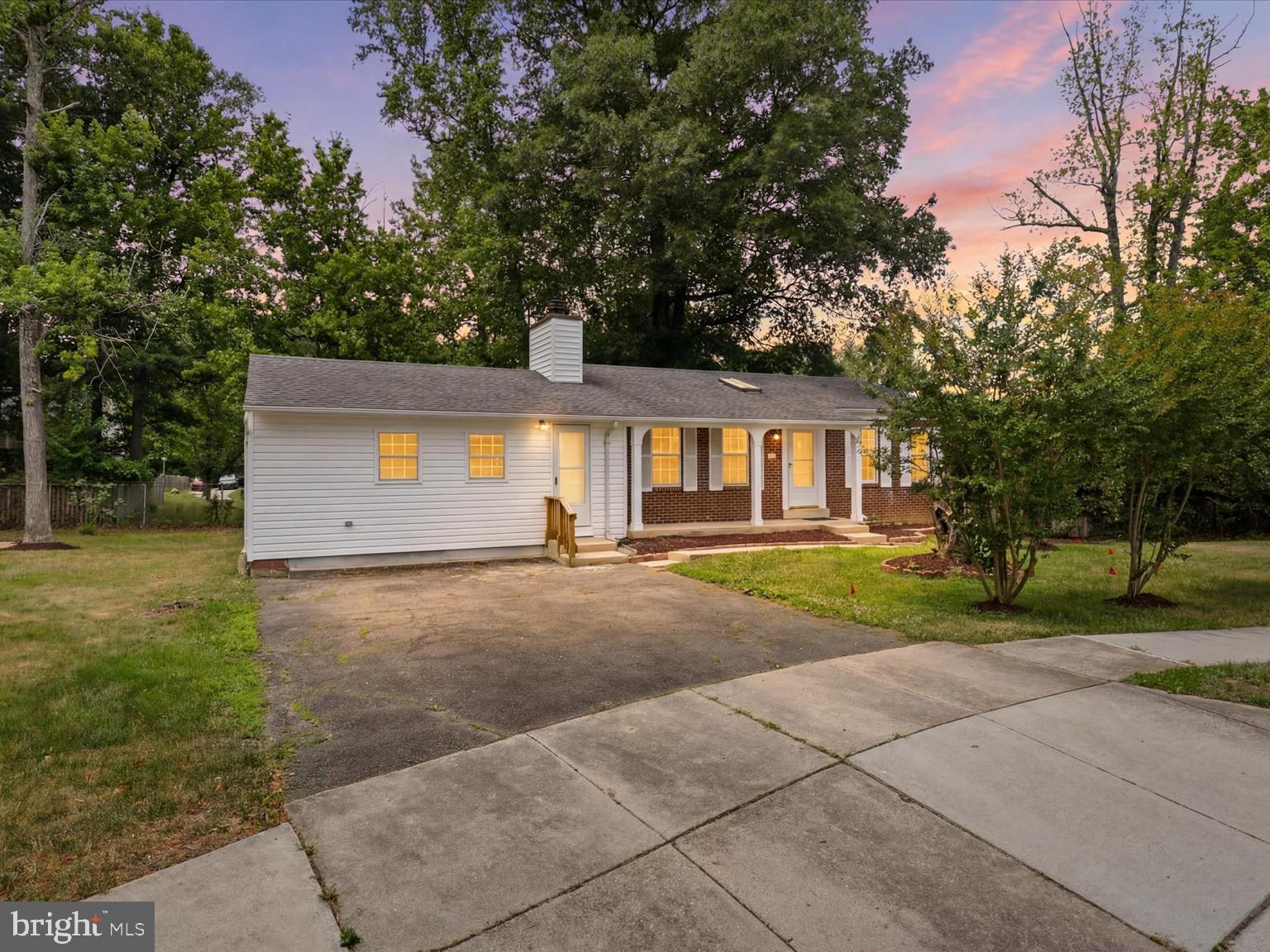 Welcome to this sunny and spacious 2-level rambler nestled on a private 0.22 acre lot on a quiet cul-de-sac. Freshly painted and newly landscaped, this home boasts an open-concept living / dining area with sky light and kitchen  that flow onto a private 2 level back deck, making it ideal for indoor-outdoor entertaining. The main floor features wood floors, a generous primary suite (or could even be a separate rental or in law suite as well) complete with its own dedicated full bath plus 2 additional bedrooms and 1 full bath on the other side of the home. Downstairs, the expansive lower level offers versatility to fit your lifestyle. It features a rec room, a fireplace, the 3rd full bath, a dedicated laundry room with storage, and an additional 4th BR/den that can serve as a home office, guest room or gym. The partially unfinished basement space is a blank canvas, providing an opportunity to bring your design ideas and build equity. Outside, you will enjoy a partially fenced backyard with the freedom of no HOA restrictions, along with a driveway that can accommodate 2 - 3 vehicles plus open neighborhood street parking. HVAC only a few years old and a newer washer/dryer. The location places you just off Swan Creek Rd E with fast, convenient access to Route 210, I-495, and I-295. You are only minutes away from local parks, the commuter Park & Ride, and the Olde Forte Village Shopping Center. Bus stop P97 only a few blocks away. Easy access to entertainment, as it is just a quick 10-to-15-minute drive from National Harbor, Tanger Outlets, Gaylord National Resort & Convention Center and MGM.