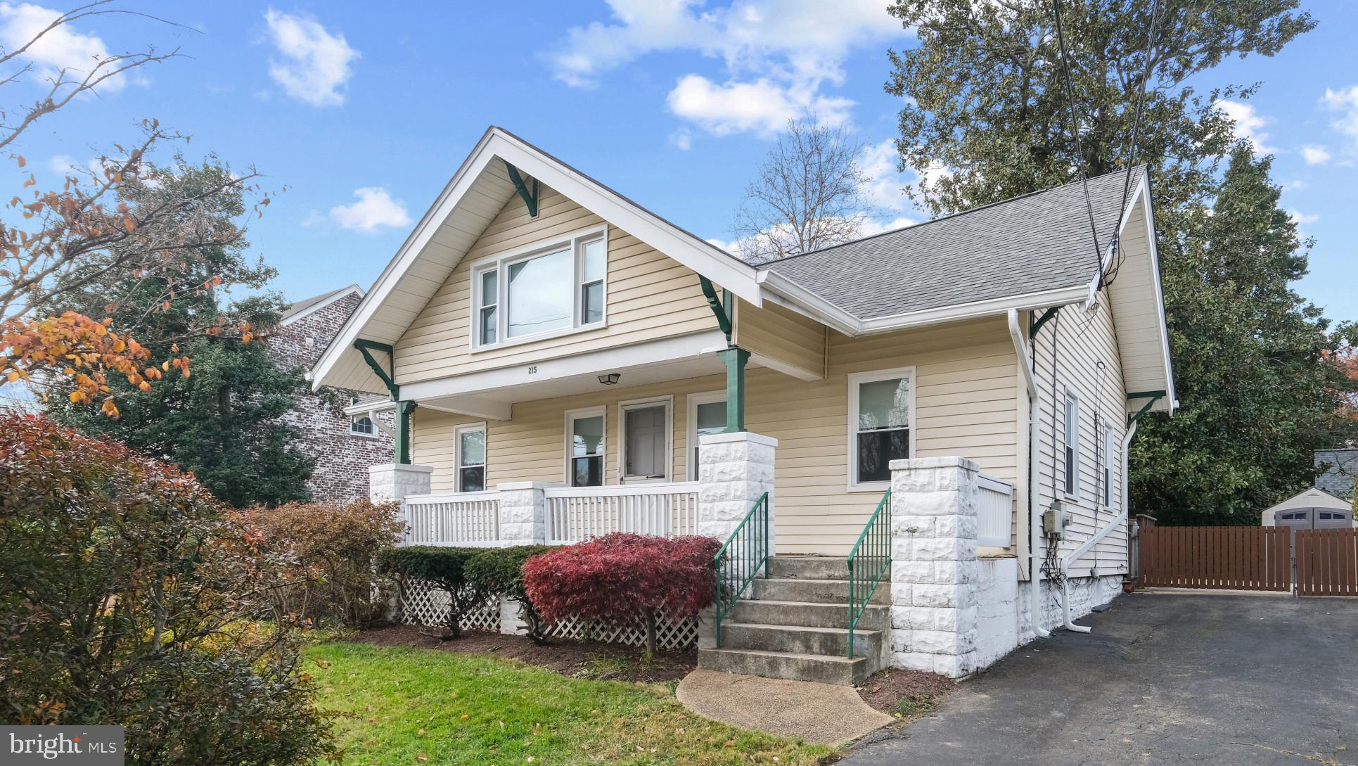 Welcome to this 1928 well-cared for 2-story bungalow, likely a Sears Craftsman ‘Conway’ model, in the sought-after neighborhood of Indian Spring Park. This home has been lovingly maintained (same owners since 1994) and expanded over the years to provide a wonderful flow and generous room sizes. The main level features the kitchen, hardwood flooring in the living room and separate dining room, a wood burning fireplace with oak mantle in the living room, two carpeted bedrooms, and a renovated full bathroom. The windows have been updated with cordless, light-filtering, bottom-up honeycomb window coverings. The kitchen addition, which created the separate dining room, comes with ample white cabinets, granite counter tops with ceramic backsplash, stainless steel appliances (5 burner Maytag Gas Stove, Maytag stainless inside/out) and a sliding glass door exiting to a rectangular deck for easy summer entertaining. The upper level has updated carpeting, two additional bedrooms with updated closets, and a shared, updated full bathroom. The 'bonus' room in the middle of the upper level is a very special addition, filled with sunlight. The lower level provides a spacious family room with new carpeting, a large separate laundry/storage room, additional storage underneath the steps, and a separate utility room for the furnace and hot water heater.  In 2016, owners updated the two bathroom, kitchen flooring and new carpet on the main and upper level.  Owners installed a state of the art French drain in 2018,  in the lower level to provide peace of mind. The roof was entirely replaced in 2022 including, new gutters, trim, new shed and new concrete parking pad . The landscaped lot offers privacy being surrounded by mature trees and shrubs. Other areas offering grass and space for your gardens. Ample parking in front of the home with an expanded driveway for additional multi-car, off-street parking. Further enjoy your outdoor living space by furnishing your full-width front porch! Quick and easy access to public transportation, major commuter routes, 495 and Silver Spring Metro. Nearby parks include Northwest Branch Park, Pinecrest Park and Long Branch-Arliss Neighborhood Park. Very close to eateries and shopping in both Silver Spring and Takoma Park.

Other updates:
Fall 2020 - 16 dbl-hung, energy star rating, with lifetime warranty on windows and 10 year warranty on installation
Somewhere in-between - concrete re-do on driveway 
January 2022 - upgraded front porch pillars 
Cordless cellular shades
New Shed
Welcome and Enjoy!