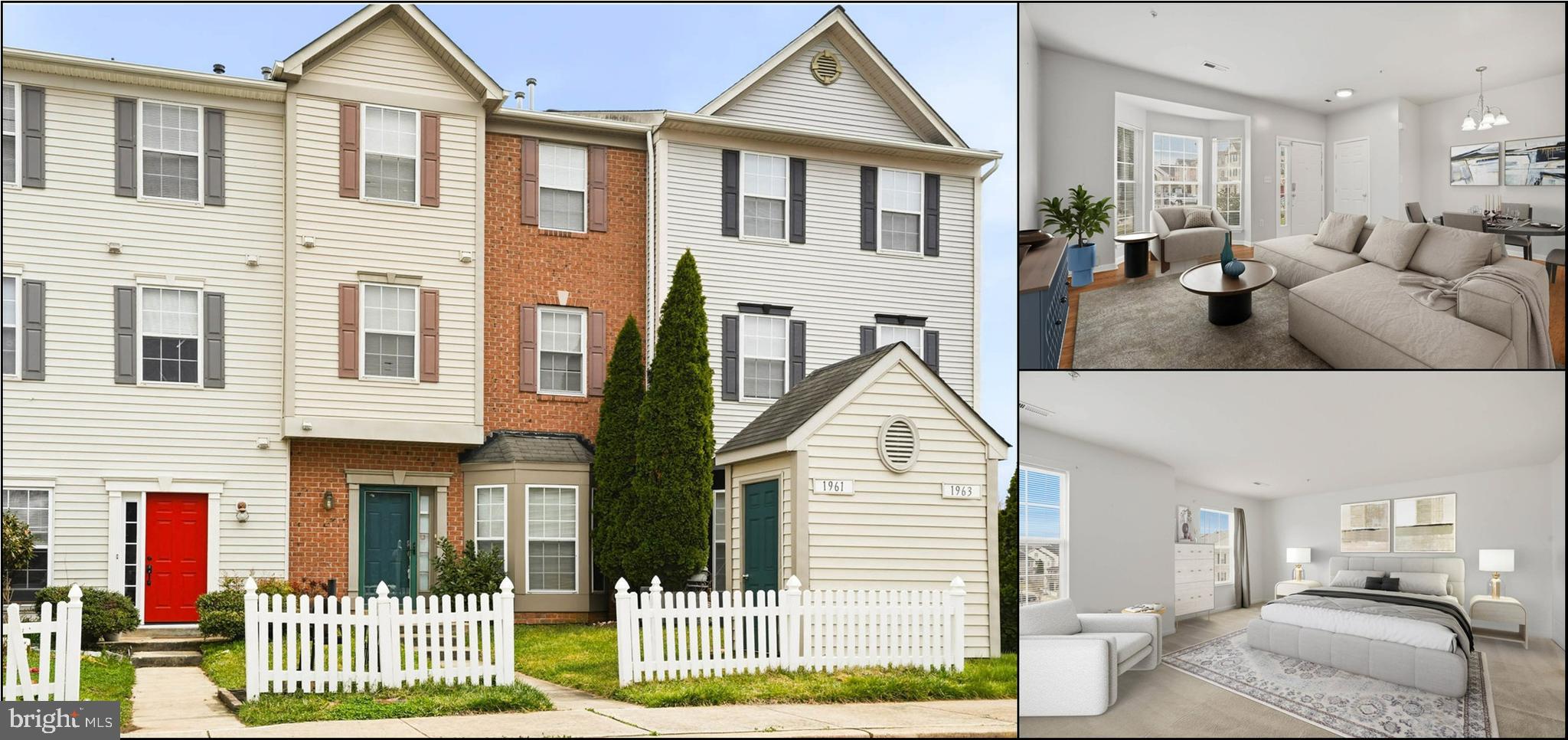 Charming brick and siding townhome with great curb appeal and a fenced front yard, freshly updated with brand new kitchen and primary bath flooring. Inside you’ll find hardwood floors throughout the main level with a bright open layout and bay window bringing in plenty of natural light. The kitchen features stainless steel appliances, a pantry for added storage, and a functional layout with a pass through to the dining area for easy flow.

Upstairs offers a spacious primary suite with room for a sitting area or home office along with an en suite bath featuring a double vanity, soaking tub, and separate shower with new flooring. Two additional bedrooms are well sized with good natural light and flexible use.

Clean, well kept, and move in ready with a functional layout throughout. Great opportunity in a convenient location close to shopping, dining, and major routes.