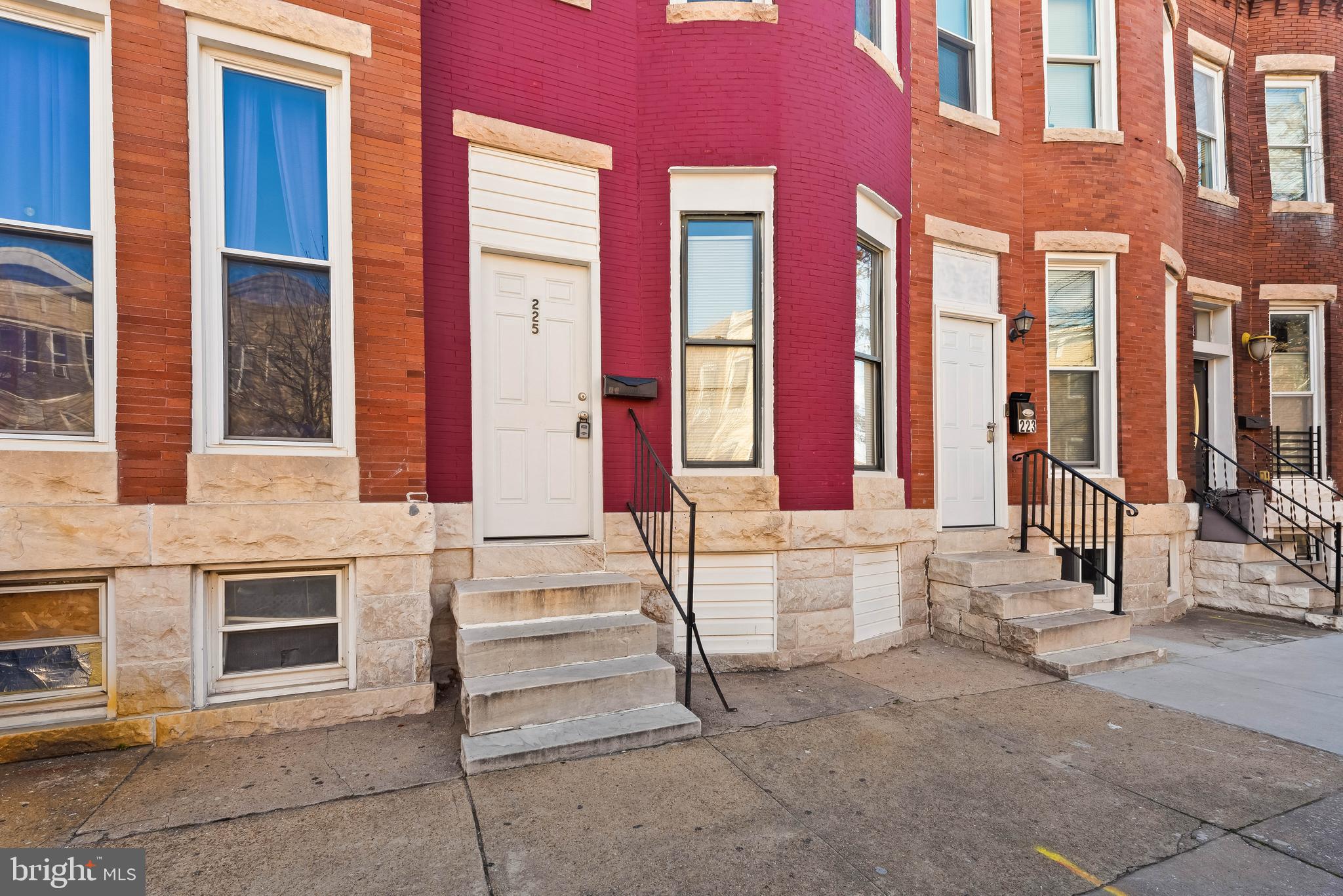 Exceptional Investment Opportunity in Baltimore - 3 row homes portfolio deal - Seller open to individual purchases, i.e., one does NOT have to purchase all 3 homes. This is one of 3 homes which is being sold. Portfolio Addresses Include: 220 N Luzerne Ave (vacant) • 225 N Luzerne Ave (vacant) • 119 N Curley St (tenant-occupied). Properties sold as-is, buyer responsible for verifying ground rent. Offers must include: proof of funds, EMD, and all seller-signed addenda/disclosures included in Bright Documents. Rent roll available upon request. Video virtual tours are available in the Additional Media section (click camcorder icon next to bright documents icon). This rare portfolio of 3 row homes offers a compelling opportunity to secure a high-performing, CASH-FLOWING investment in the heart of Baltimore City. These properties are situated in established neighborhoods including Highlandtown, Westport, McElderry Park, and East Baltimore. The homes feature classic Baltimore architecture with 2 to 3 bedrooms and approximately 936 to 1,372 square feet of above-ground living space. Each property includes a basement and one out of three homes is section 8 tenant-occupied—ensuring regular inspections and consistent property maintenance. Conveniently located near local parks, restaurants, shopping, and major commuter routes such as I-95, I-895, and Route 40, these properties offer easy access to downtown Baltimore and surrounding areas.