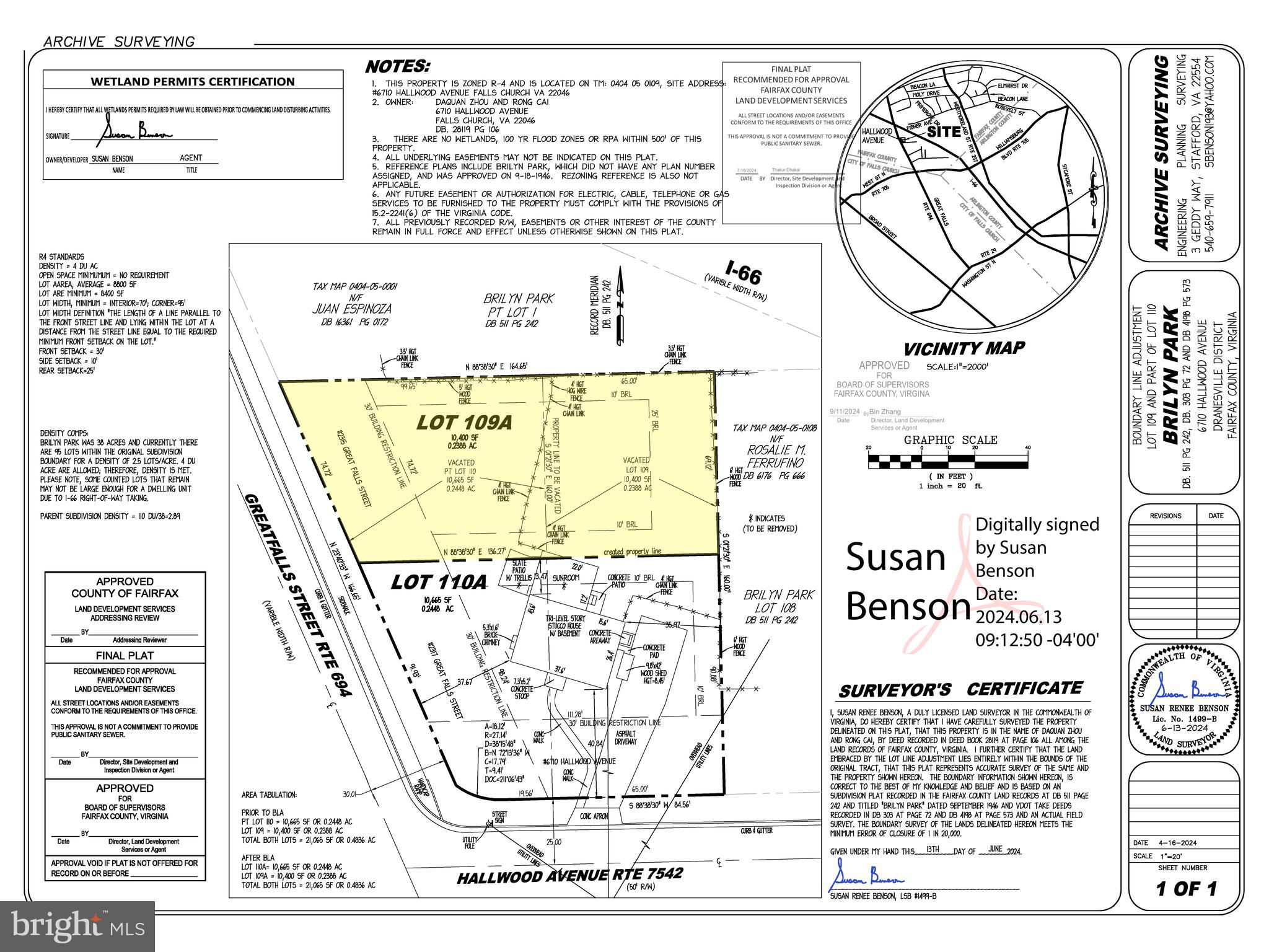 Build your dream home here! Level lot in sought-after location for sale. Approximately 0.24 acre, fully buildable confirmed and recorded lot. See county recorded plat. Lot dimension is approximately 70’ wide and 160’ deep. Building envelope (house footprint) can be as much as 50’ x 100’. Great location with walkable distance to West Falls Church Metro Station, and to downtown Falls Church, shops and restaurants, WOD trail. Top notch school district McLean HS/ Longfellow MS / Haycock ES. The lot is surrounded by million $ houses, new construction in this area sold at 2 million plus. Builders’ offers welcome, get it before it’s gone.