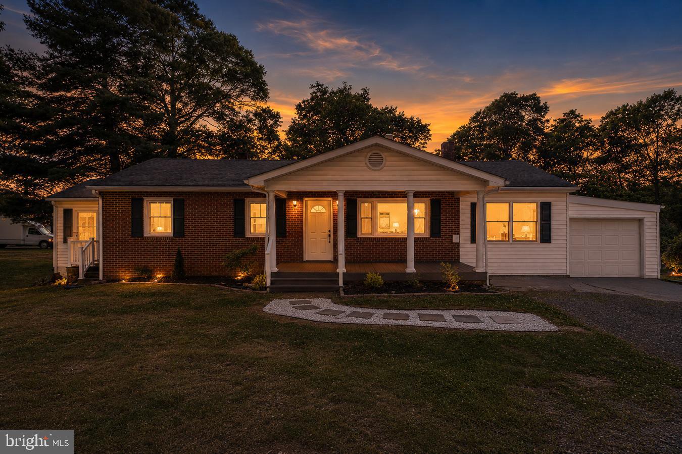 Welcome home to this beautifully updated rambler, offering comfort, character, and room to grow. The spacious front living room features gleaming hardwood floors and a large picture window that fills the space with natural light.
Just off the garage, the remodeled den provides versatile living space perfect for a family room, home office, or recreation area. Recent updates include new drywall, luxury vinyl plank flooring, and a striking exposed brick accent wall that adds warmth and charm.
The kitchen has been refreshed with newly painted cabinetry, creating a bright and inviting atmosphere. The main bathroom has been fully renovated with stylish tile flooring, a new vanity, updated lighting, and modern fixtures.
The oversized primary suite serves as a private retreat, complete with luxury vinyl plank flooring, a cozy sitting area, a spacious walk-in closet, and an attached private bath.
Downstairs, the unfinished basement offers abundant storage space and excellent potential for future expansion to suit your needs.
Nestled on a wooded lot with an open field across the street, this property enjoys peaceful views and added privacy while remaining conveniently located near I-81 for an easy commute. Additional improvements include a new water heater installed in 2025.