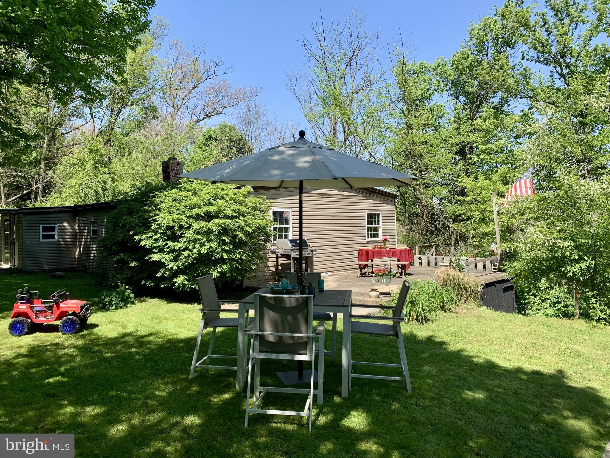 Surrounded by preserved farmland, this 0.86 acre wooded property offers the perfect opportunity to build your dream home or restore an existing one in a quiet, scenic setting. The property features a 1975 manufactured home, on a concrete foundation, that has been fully gutted and ready for a complete renovation or replacement. With a working well, updated electric service, and a functional septic system already in place, the groundwork is set for your vision.  A unique bonus to the property is an in-ground pool which is clear and swimmable! Enjoy the privacy of a tree-lined lot on a quiet street, just minutes from Route 283, offering easy access to Manheim, Mount Joy, and Lancaster.