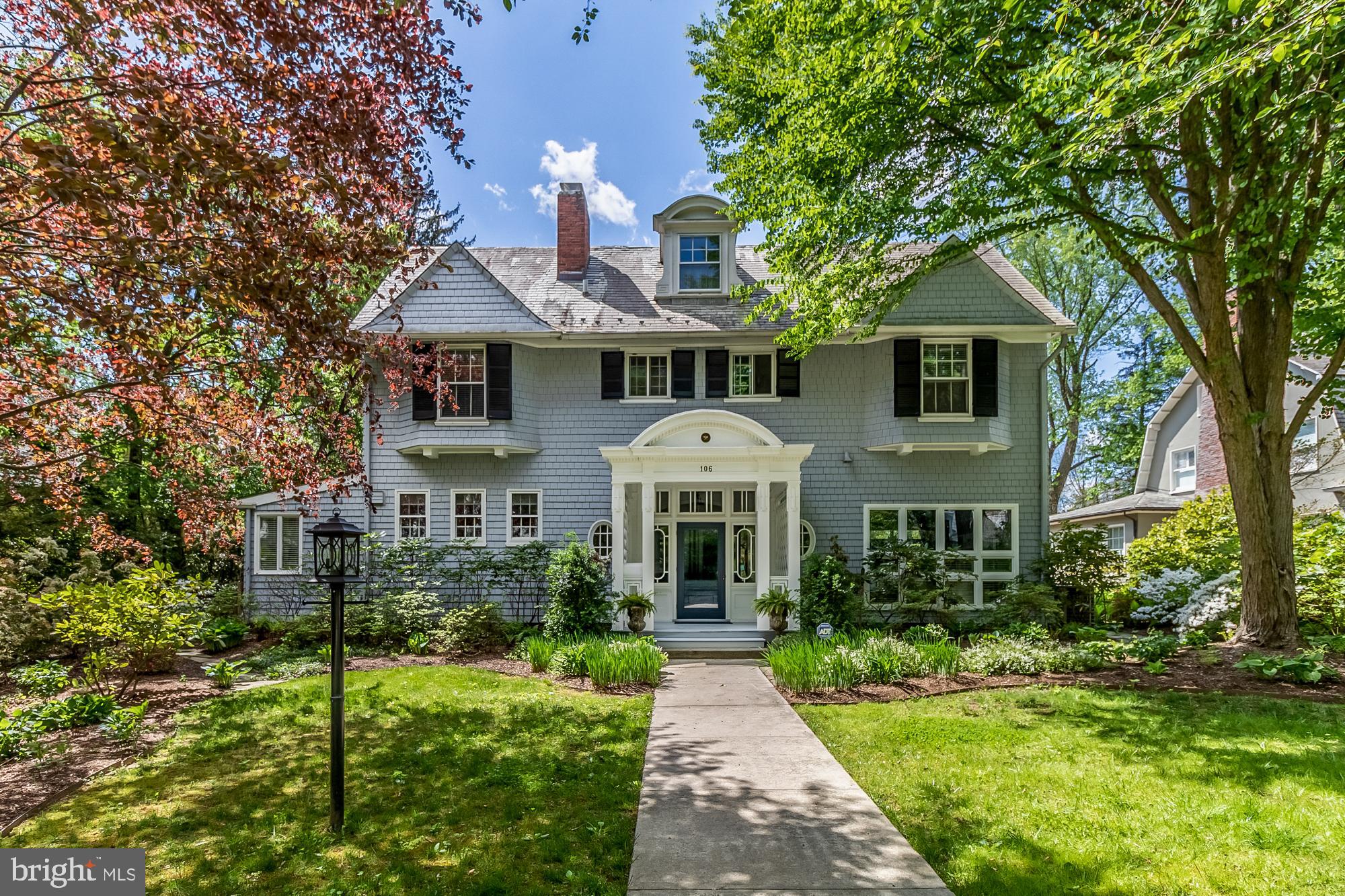 Exquisite craftsmanship and rare architectural details combine with modern luxuries in this coveted, Roland Park turn-of-the-century (circa 1904) grande dame, featured in the 2015 Maryland House and Garden Tour. Situated on the lush and winding road backing to Baltimore Country Club's open fields, the home is a seven-bedroom wood-shingle classic beauty with meticulous flair. Inside, the entrance hall is adorned with dual alcoves and a gas fireplace, French doors leading to the Family Room with built-in bookcases and the original peekaboo window to the main stairwell. The formal Living Room and gracious Dining Room both feature corner gas fireplaces and French doors leading to the glorious screened porch that overlooks the inviting in-ground swimming pool surrounded by rough-hewn Pennsylvania Bluestone and an enviable landscape of annuals and perennials to welcome you home. The Gourmet Kitchen has Soapstone counters, custom-paneled refrigerator, stainless steel gas convection oven, Appliance Pantry and a Butler's Pantry. Adjacent to the kitchen are the Laundry Room and a window-wrapped Breakfast Room/2nd Family Room addition that opens to the stone patio for dining al fresco. The top two floors boast seven bedrooms, two additional original wood-burning fireplaces (not in use),  and three full bathrooms (one an Owner's ensuite) in all. Other details include: slate roof, original bell-call service, wood floors, 9.5’ ceilings, crown moulding, programmable irrigation system, recessed lighting and central air conditioning. The unfinished basement spans the footprint of the original design, is waterproofed with a French drain system and offers generous storage room and recreation space. Beyond the pool and landscaped yard is a two-car, detached garage. This outstanding property is located in one of Baltimore's most admired neighborhoods and is within walking distance to the Roland Park schools and Library, Eddie's Market, Starbucks, Cross Keys shops, and much more. Historic designation is preserved under a Conservation Deed of Easement with the National Architectural Trust.