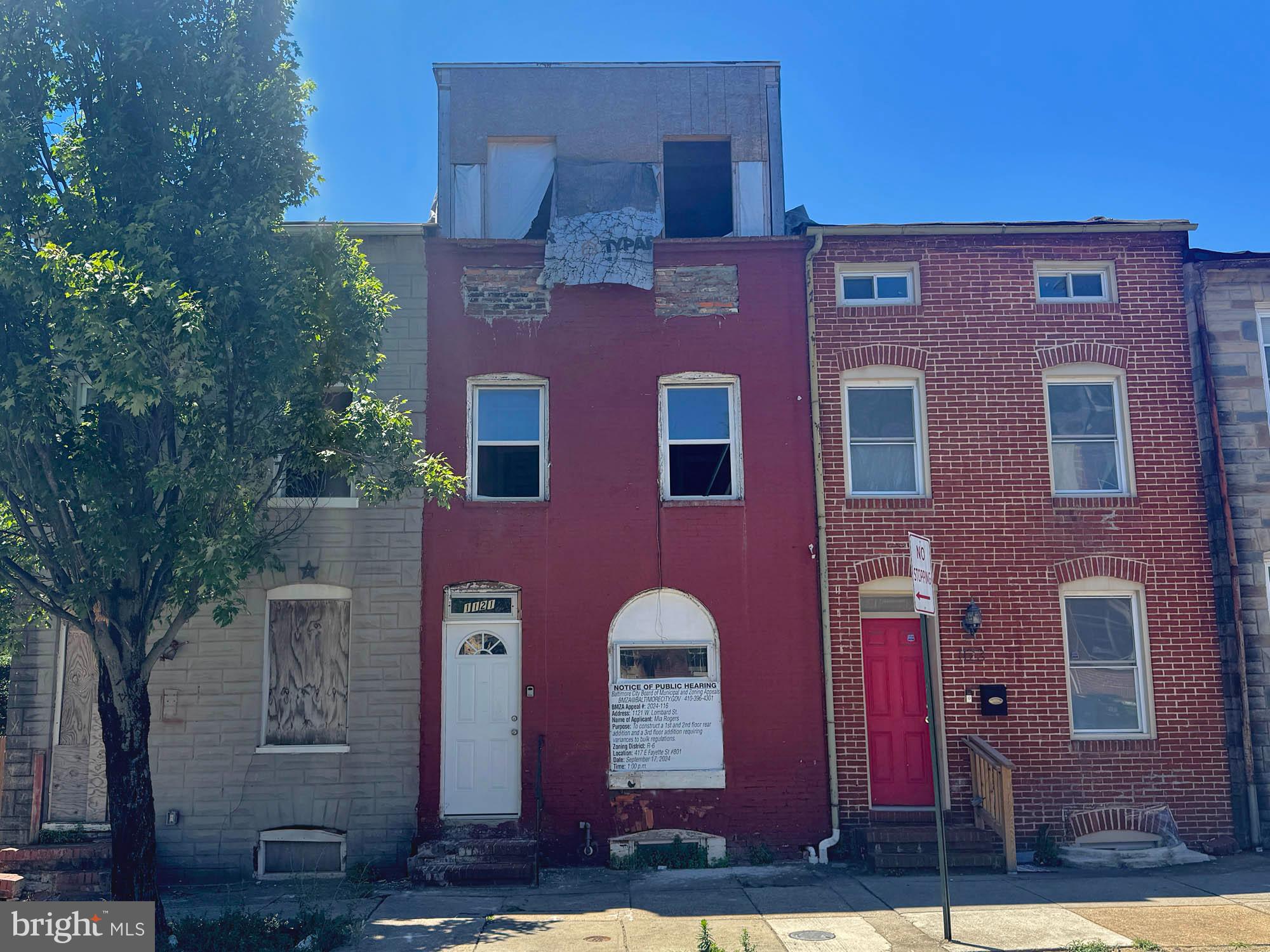 ONLINE REAL ESTATE AUCTION!! Online Bidding opens - Monday, July 13, 2026. Online Bidding closes - Wednesday, July 15, 2026 at 12:00 noon. List price is opening bid only. Shell rowhome in the Hollins Market area of Southwest Baltimore City. Permitted and approved third-story addition, and configured for 4 bedrooms and 3.5 bathrooms; complete renovation is required. The house is proximate to the University of Maryland Baltimore Campus and University of Maryland Medical Center providing built-in home buyers or tenants.