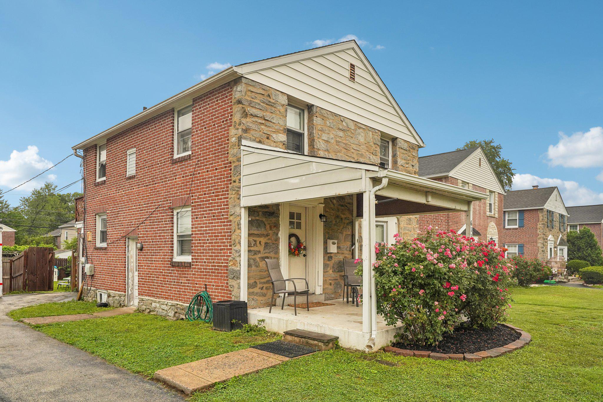 Nestled on a beautiful street in Glenolden you will find 613 Glenfield Avenue.  This 3 bdrm, 1.5 bath home with attached 1 car garage offers an open floor plan living area designed to meet the demands of today's busy lifestyle.  As you arrive at the home take note of the charming stone and brick construction as well as the lovely covered front porch which welcomes you inside the home.  The main level consists of a spacious living/family room with large bay window which looks out over the front yard, a dining area and kitchen complete with peninsula breakfast bar and recessed lighting.  A door from the kitchen leads to the side driveway, attached 1 car garage and expansive fenced in, flat back yard which is perfect for entertaining and all types of outdoor activities.  The upper level offers a primary bedroom as well as 2 additional bedrooms one of which has a door leading out to the flat roof over the garage.....could this be your future deck?   A full bathroom completes the upper level. Vinyl plank flooring which was added  throughout the home looks great and is so easy to maintain! Looking for additional living space options?  The partially finished basement  with powder room is perfect for an office, play area, gaming area or more!  In addition the  unfinished basement area offers a large storage area as well as houses the laundry hookup and utilities.  613 Glenfield is conveniently located to parks, restaurants, entertainment and more, minutes to Target and Home Depot, as well as all types of shopping on MacDade Blvd and Baltimore Pike,  a short drive to Center City.   This is a wonderful opportunity to own a home in a fabulous neighborhood....schedule your appointment today!