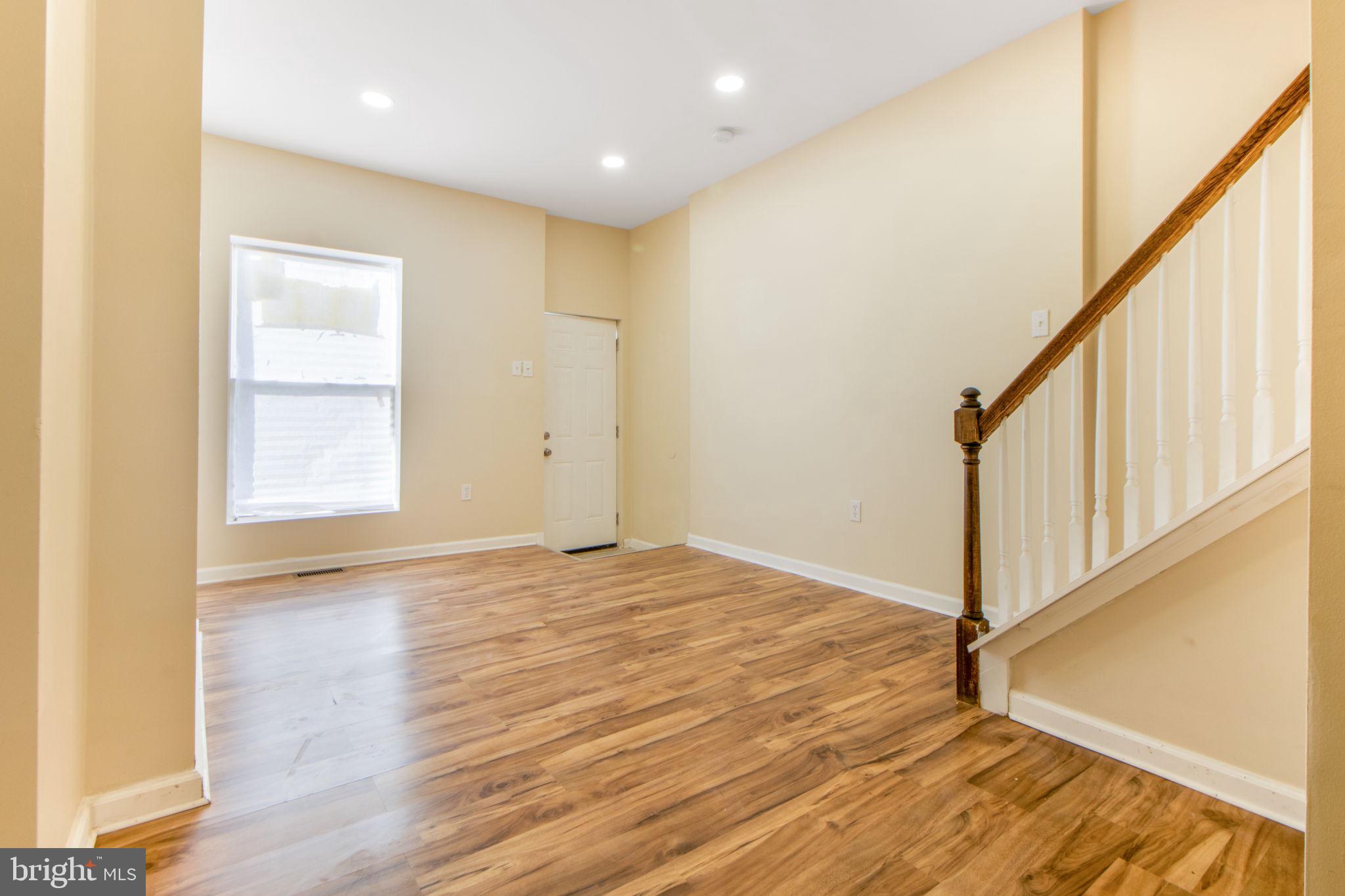 Welcome to this beautifully renovated three level interior row home offering the perfect blend of modern style, comfort, and convenience. Featuring 3 spacious bedrooms and 1.5 updated bathrooms, this move-in ready home showcases laminate plank flooring, recessed lighting throughout, and a modern kitchen equipped with stainless steel appliances.

Whether you're a first-time homebuyer looking for a place to call home or an investor seeking to expand your rental portfolio, this property presents an exceptional opportunity. Its functional layout, contemporary finishes, and low-maintenance updates make it an attractive option for owner-occupants and tenants.

Conveniently located near Druid Hill Park, Mondawmin Mall, shopping, restaurants, public transportation, and major commuter routes, including I-83, this home offers easy access to Downtown Baltimore, local universities, and employment centers, making everyday living and commuting a breeze. Enjoy the convenience of city living with amenities just minutes away.