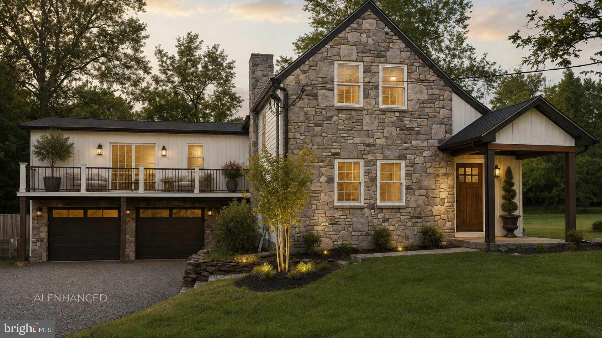 Nestled in the heart of Chalfont, this stunning modern farmhouse renovation offers nearly 4,800 square feet of thoughtfully designed living space where old-world charm meets modern luxury. From the striking stone exterior and welcoming front porch to the designer finishes throughout, every detail has been carefully curated.
At the heart of the home, a breathtaking great room with soaring ceilings and a floor-to-ceiling stone fireplace creates the perfect gathering place for family and friends. The designer kitchen features an oversized island, walk-in pantry, abundant cabinetry, and seamless flow into the dining and living spaces, making everyday living and entertaining effortless.
A main-floor bedroom suite with a private bath provides exceptional flexibility for guests, multigenerational living, an au pair suite, or a home office. Upstairs, the luxurious primary retreat offers two walk-in closets, a spa-inspired bath, and a private balcony overlooking the property an ideal place to enjoy morning coffee or unwind beneath the stars.
Three additional spacious bedrooms, an oversized garage, and expansive outdoor space surrounded by mature trees complete this exceptional property.
Ideally located just minutes from Lake Galena and Peace Valley Park, you'll enjoy easy access to biking, hiking, kayaking, fishing, and miles of scenic trails all within the Central Bucks School District.
More than a beautifully renovated home, 116 Upper Stump Road offers the space, comfort, and lifestyle you've been searching for. Additional information to follow before the scheduled Open House.