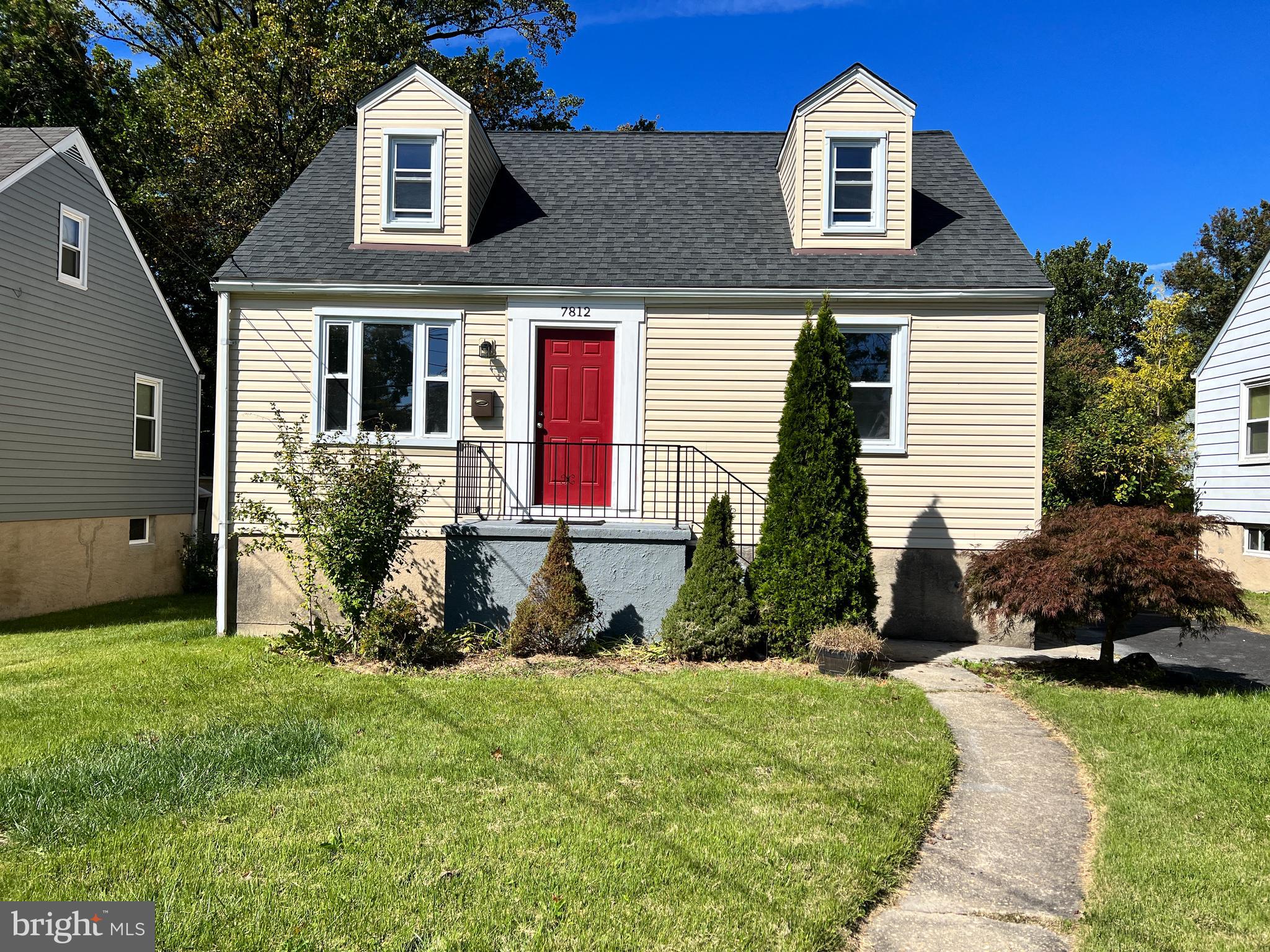 Freshly updated cape cod in Parkville!  This 4 bedroom, 2 bathroom home has an amazing set up.  Newly refinished hardwood floors on the main level along with brand new carpet upstairs and downstairs.  The kitchen has new stainless steel appliances, granite counter tops, and recently updated cabinets.  The basement has a ton of room for a 2nd family room or rec room!  There is plenty of storage space in the partially finished laundry/utility room that walks out to the driveway side of the property.  Off of the kitchen is a beautiful large deck - perfect for grilling, sunbathing, and outdoor entertaining.  From the deck you can look out at your enormous back yard!  Currently there is a tenant renting the house for $2400/month and is planning on moving out in the spring with the option to stay and continue renting, if new buyer would like.
