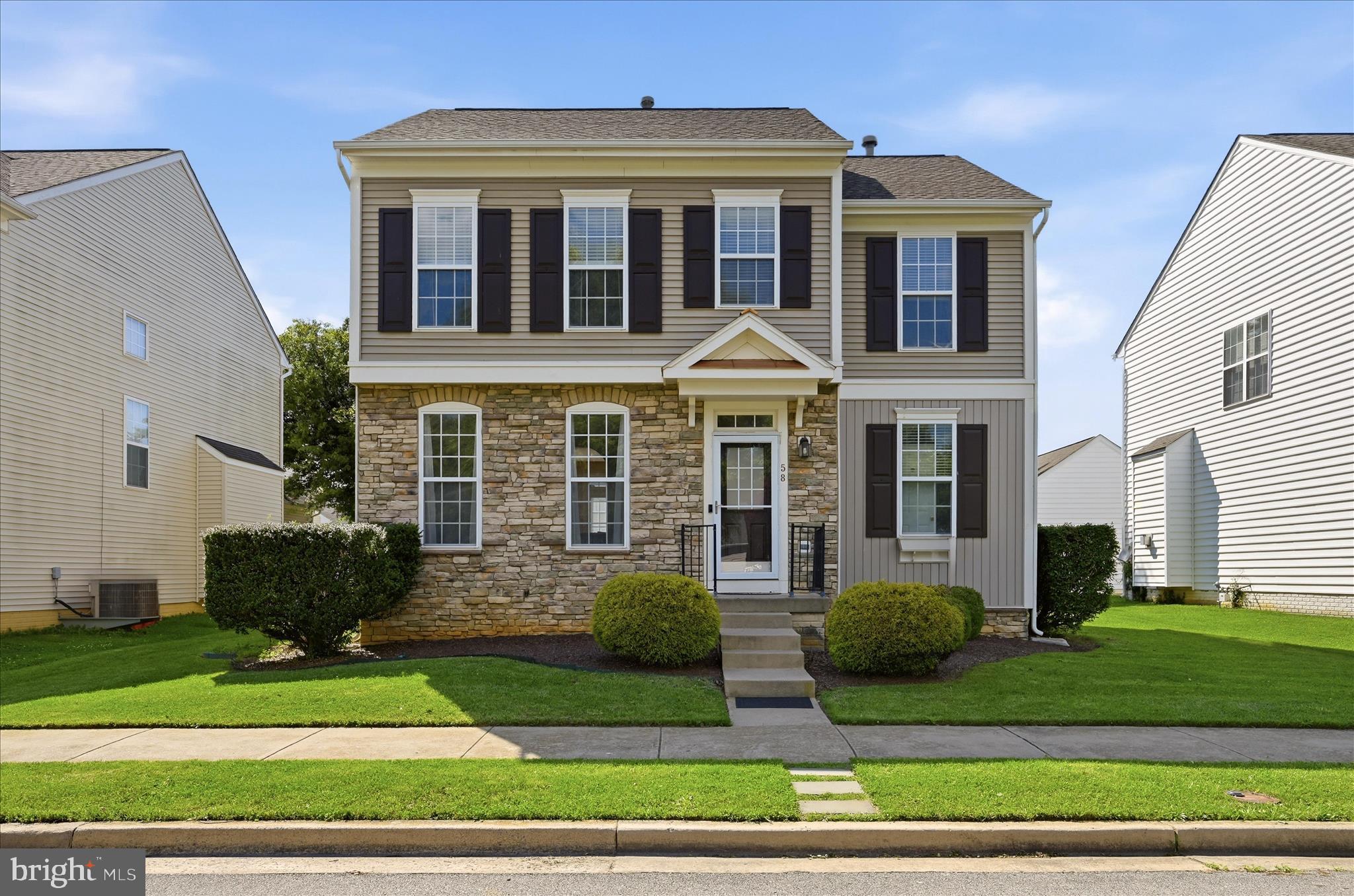 Exceptional value in the popular Huntfield community! This bright, open-concept residence welcomes you with over 2,500 square feet of flowing living spaces ideal for everyday living and entertaining. The kitchen opens to the family and dining areas, creating a seamless layout that feels both spacious and inviting. Step outside to the backyard oasis: a private patio with a built-in fire pit — ideal for cozy nights, weekend gatherings, and year-round enjoyment. In addition to 3 bedrooms and 2 full baths, including a luxurious primary suite with double doors, his/her closets, and a roomy ensuite with soaking tub, the upstairs offers a separate laundry room for extra convenience. The finished lower level adds flexible living space with a recreation space and another full bath attached to a bonus room -- perfect for a guest suite, hobby area, or home office. Commuters will appreciate this home's prime location with easy access to major roadways and a short drive to downtown Charles Town’s shops, dining, and events. Plus, Huntfield residents enjoy proximity to Washington High School and community amenities that enhance daily life, including multiple sports courts, play grounds, and sidewalks. Offered at an excellent value for the neighborhood, this home delivers comfort, convenience, and curb appeal that's hard to beat!