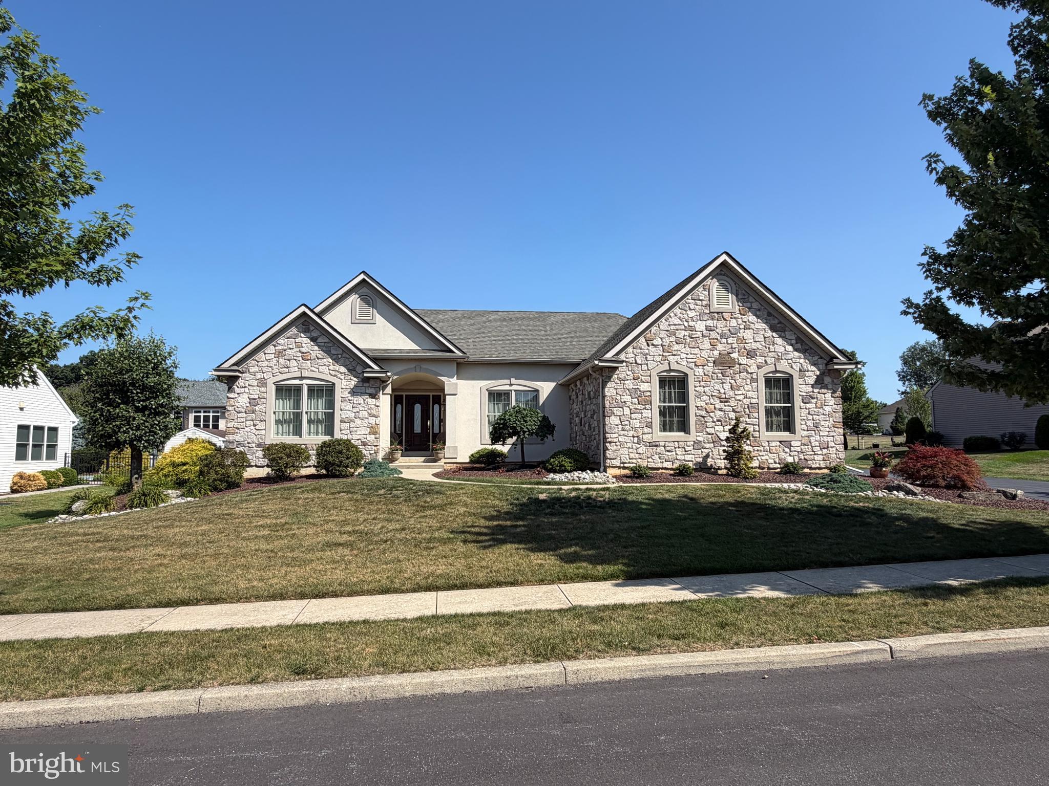 If you have been looking for an immaculate 3 bedroom 2 full bathroom ranch in Lower Macungie Township then you have found it. Schedule your showing NOW!! An amazingly well cared for home that has served it's original owner well is now available to you. This great layout offers two bedrooms on one side with a large retreat wing of the house to seclude yourself that includes the primary bedroom along with large bathroom, spa tub and walk in closet. Well thought out kitchen with breakfast area, dining room, and living room all with tall ceilings complete the layout of the home. Downstairs you are treated to a large rec space with an intricately hand built full bar area. There is also a full bathroom and additional room to complete your finished areas in the basement. There are also three large storage areas well laid out to provide maximum storage space. Outside there is the oasis that will keep you home enjoying every moment. You will find a beautifully laid out patio area with an in-ground pool as well as a shed for all of your gardening storage needs. This property is well worth your viewing because the many features are too many to list, must be experienced in person. Set up your appointment today.