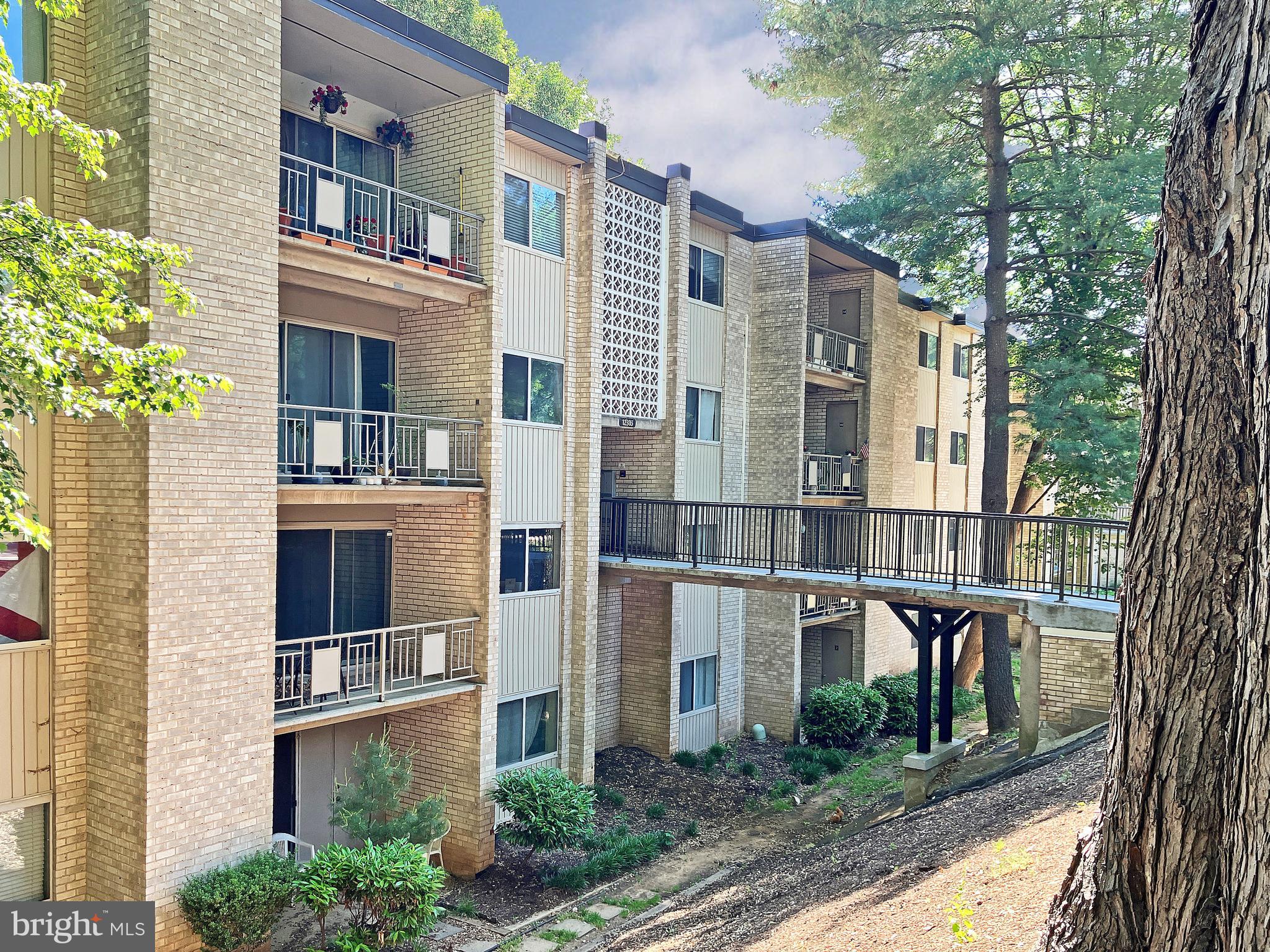 Wow, Best value in Bethesda Park, with FANTASTIC view from balcony.   This is a great opportunity to get into this popular community, so close to everything.  Easy access - half flight up from entry - few steps.
 <BR><BR>
New kitchen appliances, new carpet throughout, mostly new paint, HVAC new in 2020.  Good closet space in bedrooms.   Pool close by.  UTILITIES INCLUDED in condo fee.  Virtual staging for your viewing enjoyment