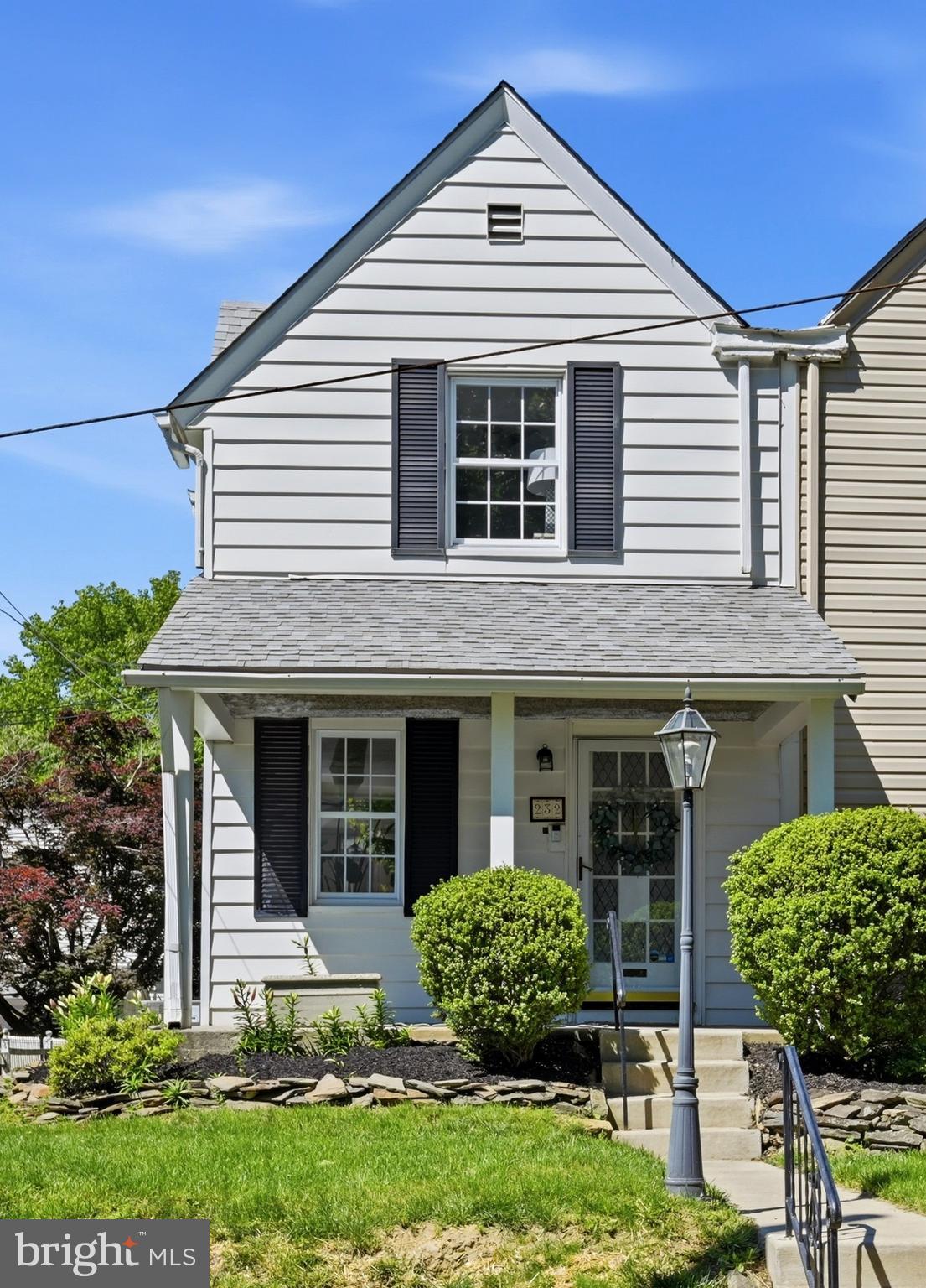 Welcome to 232 Henley Road, a bright and inviting 3-bedroom, 1.5-bath twin in Wynnewood offering classic character, comfortable living space, meaningful recent improvements, and a highly convenient Lower Merion location within walking distance to Penn Wynne Elementary School. A covered front porch opens to a sun-filled living room with hardwood floors, a decorative fireplace, built-ins, and an easy flow into the dining area and kitchen. The main level also includes a breakfast/dining area, functional kitchen with extensive cabinet and counter space, stacked laundry, and a convenient powder room. Upstairs are three bedrooms with hardwood floors and a full hall bath, including a comfortable primary bedroom and two additional rooms that work well for bedrooms, office space, or guests. The unfinished basement has been waterproofed and provides valuable storage, utility space, and future flexibility. Outside, the home offers a rear patio area, detached garage/storage, and manageable outdoor space. Current owners have invested significantly in important non-aesthetic improvements, including a new roof, added insulation throughout, and replaced central air conditioning, making this a smart option for buyers who value both charm and practical peace of mind. Move-in ready without feeling overdone, 232 Henley Road is a well-located Wynnewood twin with classic appeal, thoughtful updates, an easy everyday layout, and excellent proximity to neighborhood schools, parks, shops, and Main Line conveniences.