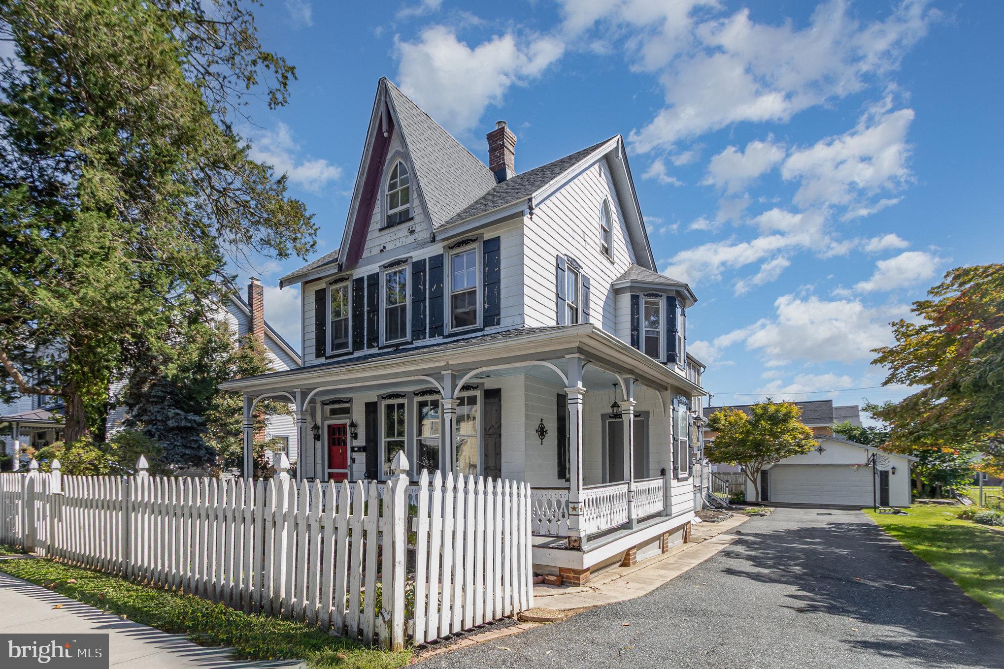 Charming Turn-of-the-Century Victorian in Historic Havre de Grace

Nestled in the heart of the Historic Walking District of Havre de Grace, this beautifully preserved turn-of-the-century Victorian blends timeless character with modern updates. Featuring 4 spacious bedrooms and 1.5 baths, this home offers original hardwood floors, elegant moldings, and classic architectural details throughout.

Relax on the inviting, covered L-shaped front porch, perfect for morning coffee or evening gatherings. The property includes a 2-car garage and a 4-vehicle driveway, a rare find in the historic district.

Major systems have been thoughtfully updated, including a new roof and furnace in 2020, ensuring peace of mind for years to come. Located just three blocks from the waterfront, restaurants, shops, and everything downtown Havre de Grace has to offer — this home delivers small-town charm with walkable convenience.

Don't miss this opportunity to own a piece of history in one of Maryland’s most picturesque towns.