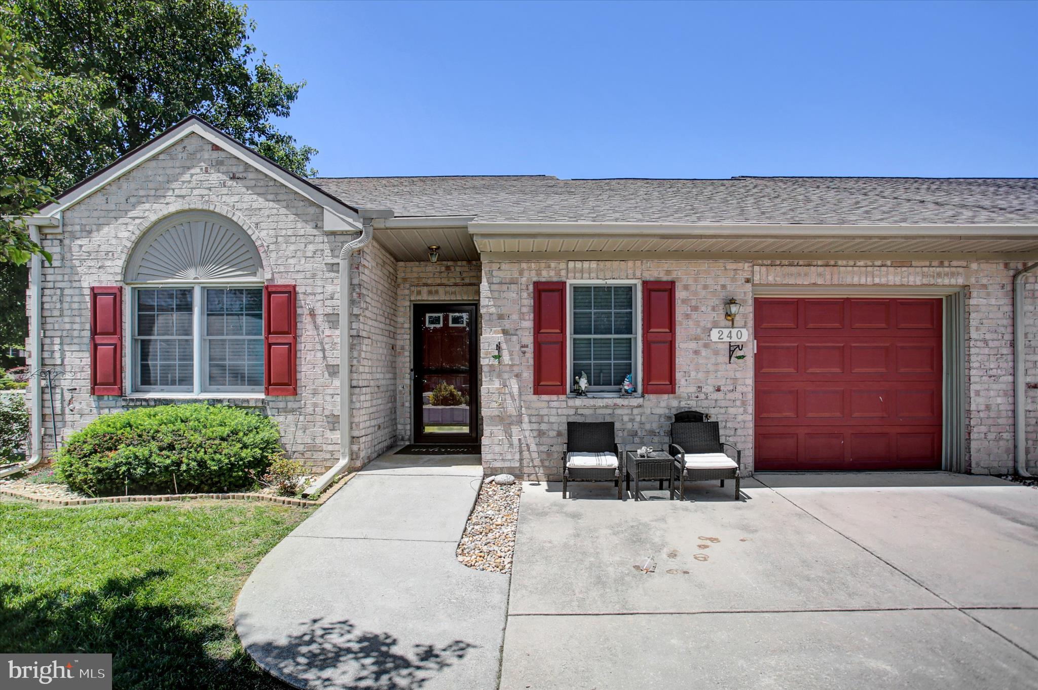 Welcome to easy living in Summerland Manor! This extra-large end-unit condo offers room to truly spread out, featuring 2 bedrooms, 2 full baths, and a separate office perfect for working from home or additional flex space. Inside, you'll find both a spacious living room and family room, along with a breakfast nook, separate dining room, and convenient laundry area — giving this home a layout that’s both functional and inviting.
The home also offers a double driveway and exceptional storage space, including easy-access overhead garage storage with pull-down stairs, though you may never need it thanks to the abundance of closets throughout. This one is truly unique!
Step outside to enjoy a semi-private patio area, ideal for relaxing or entertaining. Major updates include central air approximately 5 years old, a hot water heater replaced just a few months ago, and a roof replaced by the HOA about 5 years ago. The HOA is also currently replacing gutters throughout the subdivision.
Located in a gated community, this home is centrally located to everything Hagerstown has to offer. The HOA covers exterior maintenance, providing added peace of mind and low-maintenance living. The Community offers a Clubhouse and a variety of different activities. 
Don’t miss this one!