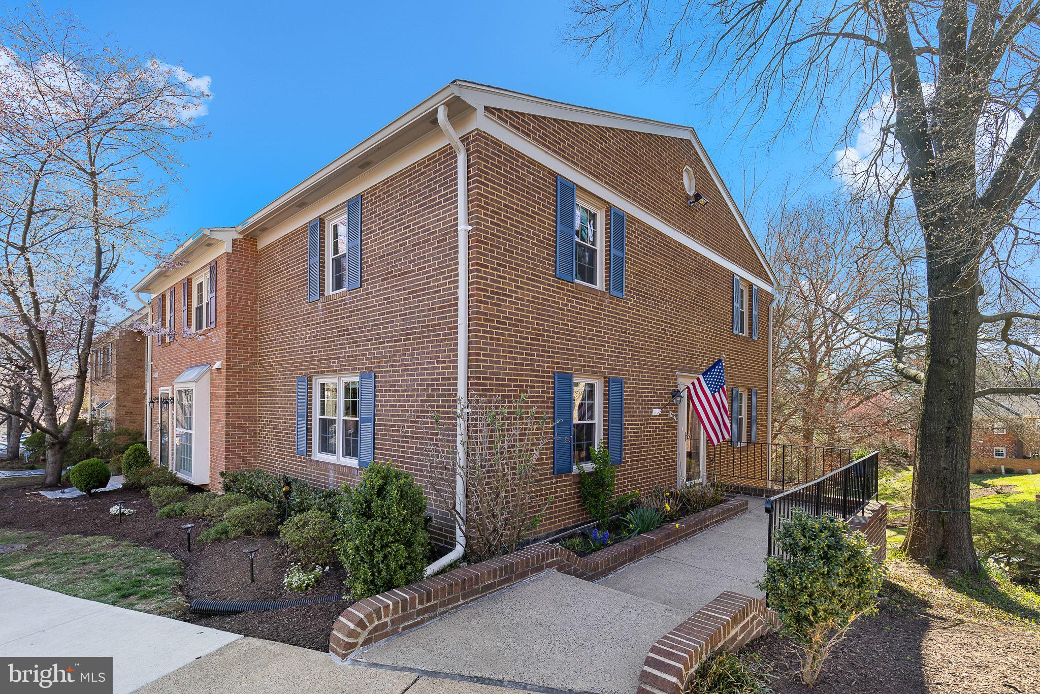 Welcome to beautiful 637 N. Armistead Street! The  condo style townhouse is a spacious end unit with 2500+ square feet. The home boasts a large living room and a separate dining room , as well as a large recreation room with a walk-out basement that opens  to a secluded  patio backing to a peaceful green space.  The patio is perfect for entertaining.  There is crown molding throughout the main  level as well as hardwood floors throughout the main level and upper level. There are lovely built-in  bookcases in the living room that provides elegance to the room.  The lower level includes a cozy brick fireplace and is spacious for use as a recreation room with an office room too! The walk to the assigned parking space is seconds away from the home and has plenty of visitor parking near the unit. The current snow removal contractor removes snow up to your door! The HOA fee is low and includes; trash/recycling/community area landscaping. It is conveniently located to DC, Old Town Alexandria, Reagan Airport and 495/395/66. Welcome home!