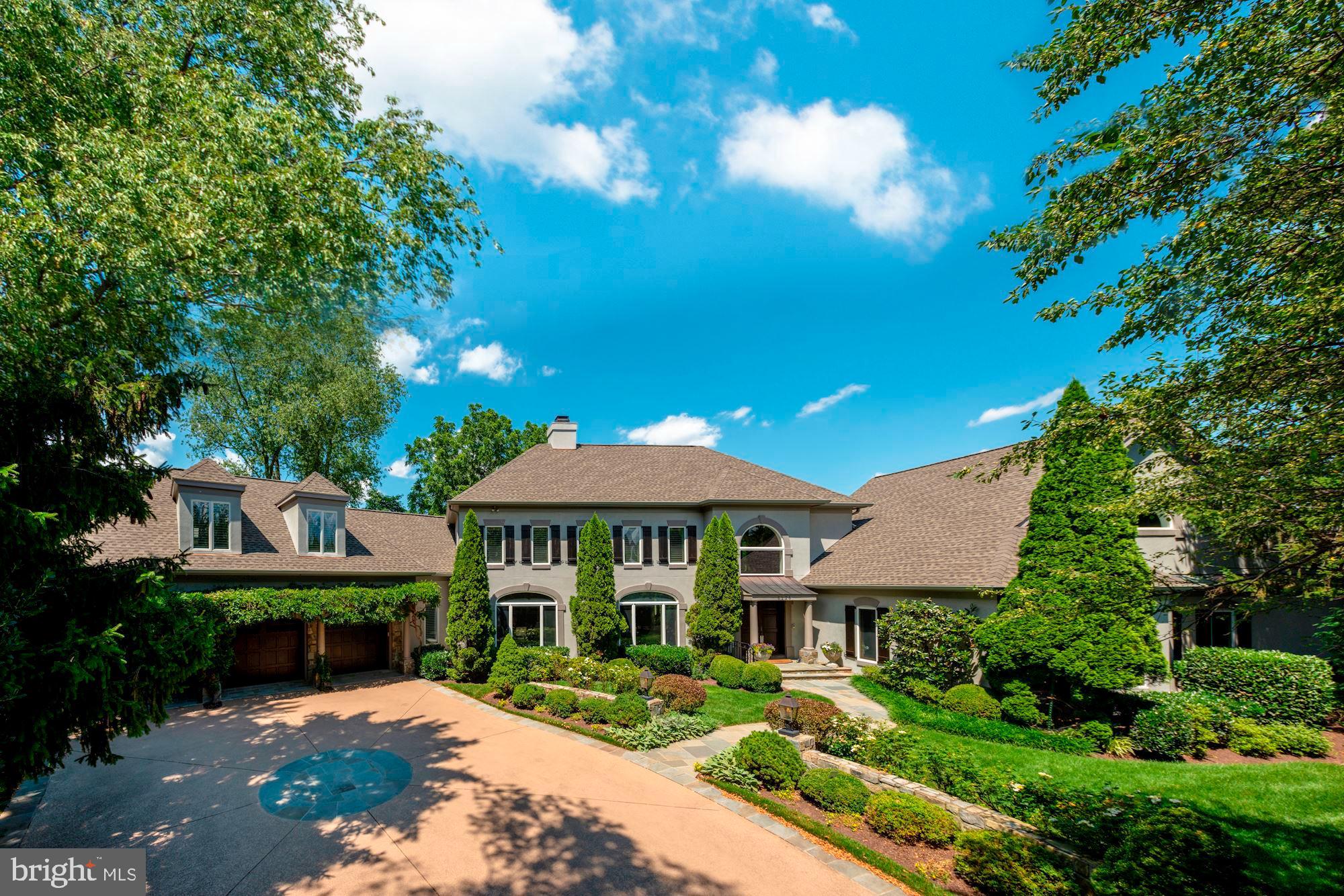 VACANT & MOVE IN READY!! Extraordinary opportunity to live in a sought-after neighborhood just minutes from GW Parkway and Downtown DC! Professionally landscaped entrance with a Custom Driveway this elegant Fully Renovated home welcomes you with a sweeping two-story Foyer that opens to the Formal Living Room that has a two-sided gas fireplace with the Formal Dining Room on the other side. The Chef s Kitchen features top-of-the-line appliances, custom cabinetry, pendant lighting, walk-in Pantry and L-shaped Island perfect for entertaining! The two-story Family Room has a Stone wood-burning Fireplace, Vaulted Ceiling, oversized windows and Skylights that flood the room natural light. The Main Level cozy Study/Library has custom built-ins. The Main Level also includes Owners Retreat with a spacious Master Bedroom featuring a gas Fireplace, huge custom closets, luxurious Spa-like Bath with two water closets, heated floors, Steam Shower with multiple heads and access to the Deck & heated Pool. The Owners Retreat also includes a 2nd floor Sitting Room with gracious Reading Nook. The Second Level has two Bedrooms with a Jack-n-Jill Bath and a third en suite Bedroom with vaulted ceiling and skylights. The walk-out Lower Level includes a Recreation Room with wood-burning Fireplace, arched doorways, Wet Bar, Media Room, Office, Gym with Sauna, two full Baths, a second Laundry Room and a Massage Room. The private exterior features a wrap-around deck with a screened-in Gazebo, Flagstone Patio, Pool, Sports Court, large flat yard and romantic Wisteria Arbor over 3-Car Garage. Brand new roof this year!