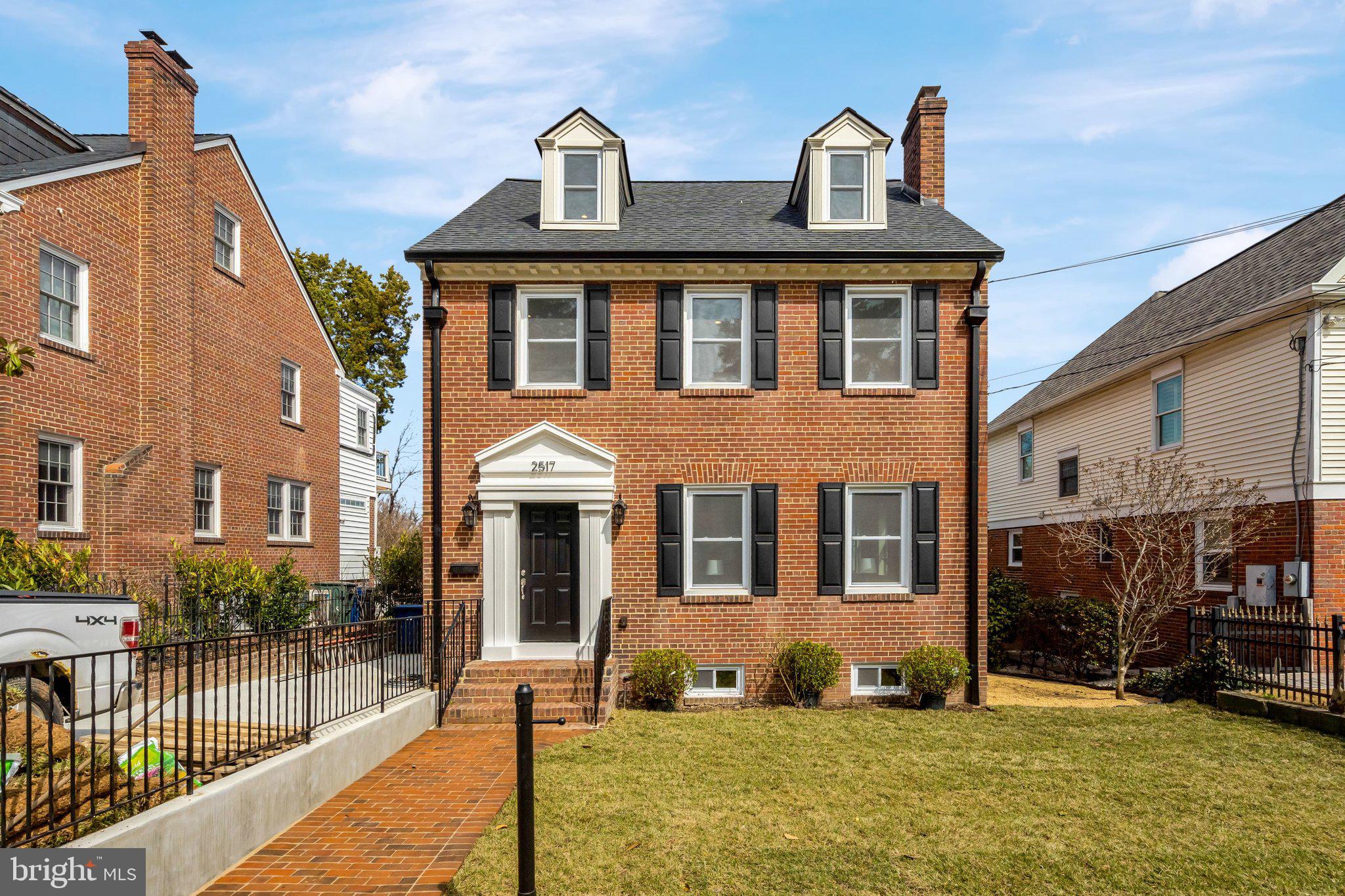 Completed renovated federal style on King Street. 4 BRs, 3.5 baths, plus loft. Over 3200 SF on 4 finished levels. Everything has been completed updated, to include: new electrical system, new plumbing throughout, new windows, new roof, plaster walls replaced with drywall, brand new dual zoned HVAC systems installed, new driveway, landscaping and new flagstone patio. Original wood floors and brick remain, but nearly everything else is updated.

Main level opened up for modern living. Open concept living room dining room. Chef's kitchen with island and stainless appliances. Flex room off the back of the house makes an ideal den/mud room. 3 BRs and 2 baths on the upper level, with a loft on the fourth level - a great flex space - another BR for guests, a home office or studio.  Basement has a rec room, guest BR with egress, full bath, laundry, extra storage.  A finished one car garage. Long driveway, with room for multiple cars. Off street parking in front of the home. Walk to King St Metro and into Old Town. Great commuting location.  A classic, refined home, beautifully updated.