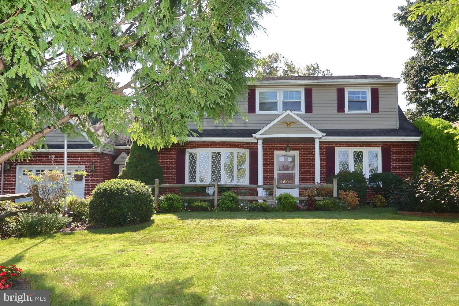 Lovely, well maintained, Cape Cod features 1st floor master bedroom, updated kitchen with Corian counter tops, tile backsplash, island and wall oven. Four bedrooms, three full baths, living room with fireplace with electric insert. Fabulous backyard features a patio and pergola. Private fenced yard with beautiful landscaping and storage shed. replacement windows, finished basement with bar. Storage area on 2nd floor, Garage is a tandem which accommodates two cars.