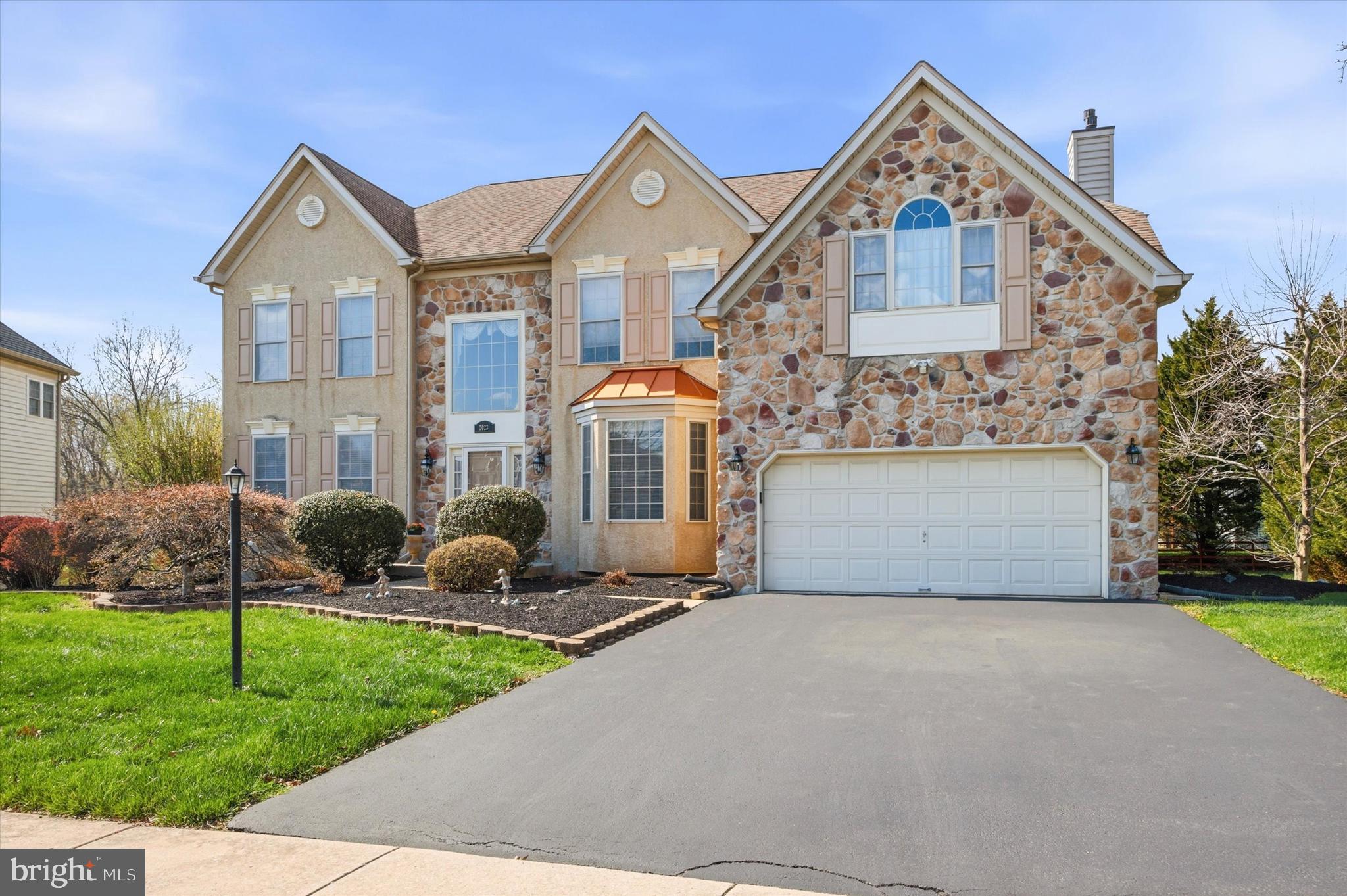 Welcome to an immaculately maintained home, where pride of ownership shines throughout! 2023 Stony Creek Rd. is situated in the highly sought-after community of Sunnybrook, located on the edge of Worcester Township. This stunning 5-bedroom, 2 full bath, 2 half bath home is designed for comfort and entertaining with modern amenities. This spacious home offers a seamless flow with multiple gathering spaces, including a formal living room, elegant dining room, and a cozy family room with a fireplace. Working from home is easy with a dedicated office, while the eat-in kitchen with a bright breakfast room makes everyday meals a pleasure. Everyone is sure to gather around the kitchen island. This home is one of, if not the only one in the community to offer a sun-filled Florida room which opens to a private backyard setting with a large deck and large patio, ideal for relaxing or entertaining outdoors. Upstairs, you'll find four generously sized bedrooms, a full hall bath, and a convenient second-floor laundry room. The primary suite is a true retreat featuring a large sitting area, walk-in closet, and en-suite bath offering a soaking tub, shower, vanity w/ his/hers sinks. The home also features a fully finished basement complete with a bar and partial kitchen, fifth (guest) bedroom, expansive great room, and utility room. Perfect for hosting and entertaining friends/family. Additional highlights include a 2-car garage, plenty of storage, and thoughtful updates throughout. This home has it all! Don’t miss your chance to make it yours!