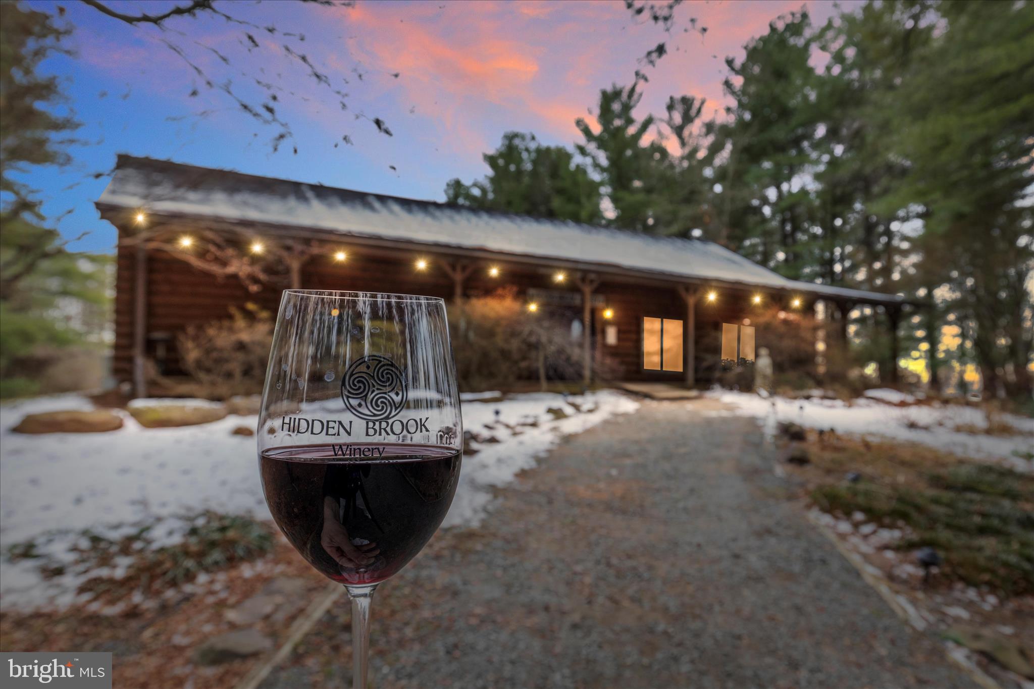 Hidden Brook Winery | Turn-Key Winery & Residence in Virginia Wine Country

Welcome to the prodigious and cozy Hidden Brook Winery, located just minutes north of Leesburg in the heart of Virginia’s renowned Wine Country. This exceptional offering presents a rare opportunity to own a successful, turn-key winery operation with a residence, outstanding access, and room to grow.

At the heart of the property is a gorgeous log-style tasting room, perfectly designed to welcome and entertain customers and guests. The tasting room will convey fully furnished and operational, and the wine-making equipment will also transfer with the sale—allowing a new owner to step in and continue operations seamlessly.

The property also features a 2-bedroom, 2-bathroom home measuring 1,236 square feet, complete with an unfinished basement, attached garage, and a deck for enjoying the peaceful surroundings. The land is a beautiful mix of open and wooded acreage, offering privacy, scenery, and functionality.

Access is outstanding, with nearly 700 feet of road frontage along Spinks Ferry Road. The vineyard consists of approximately 3 acres under vine, with portions already high-fenced, and there is ample space to expand the winery operation and/or the home footprint.

With no restrictions, no covenants, and no HOA, and zoned Agricultural Rural 1 (AR-1), this property offers flexibility and future potential. Enjoy the tranquility of the countryside while remaining just a short drive from all the amenities and attractions Leesburg has to offer.

Don’t miss this rare chance to own a turn-key winery in one of Virginia’s most desirable wine regions