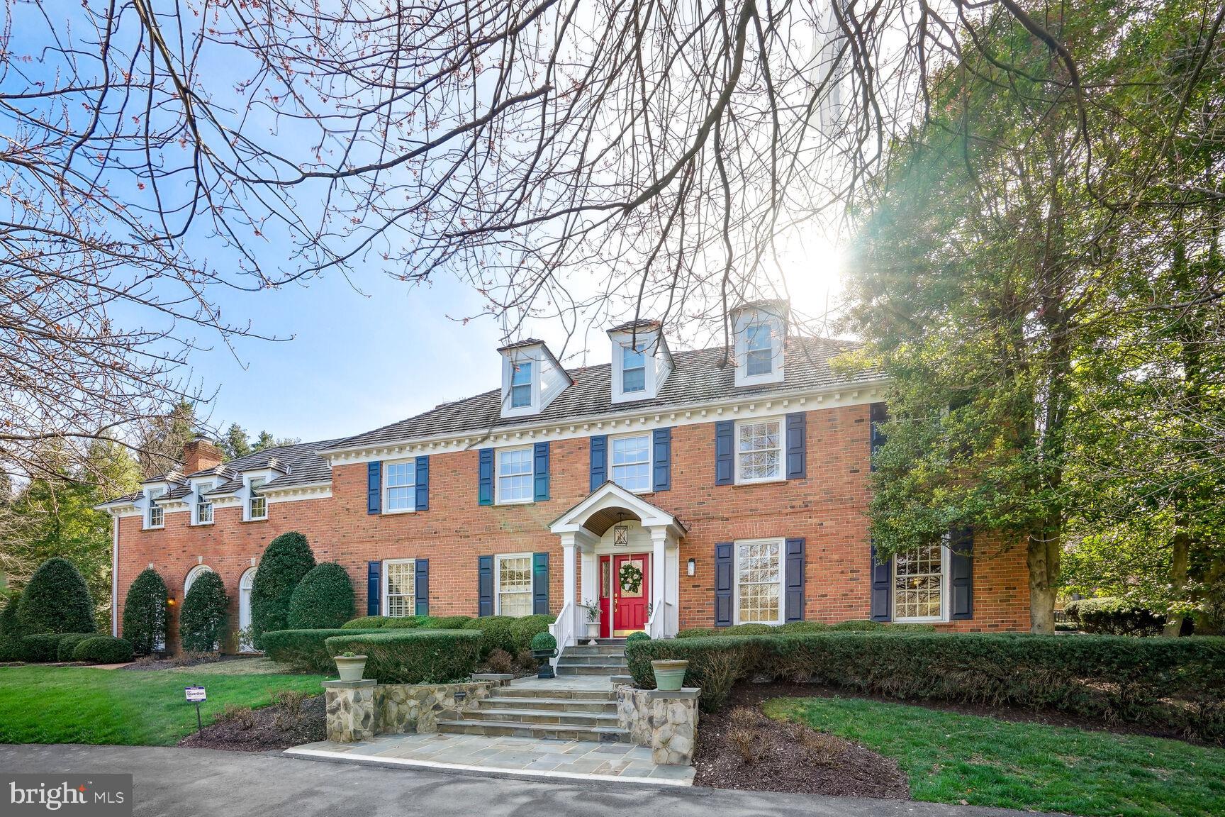 This elegant home is fully updated and in gorgeous move-in condition. The architecture is traditional with vintage interior touches but updated for modern living. This property is a must-see as there are too many amenities that can get lost on paper.  You must see the warm, bright, and sunny kitchen with marble countertops, breakfast room, and nearby laundry room (there is a 2nd one in the LL). 5 BRs up with 3 full, renovated bathrooms; one ensuite BR in the LL with full bath. The 3-car garage and detached carriage house is a finished space just waiting for your individual touch. The yard is a veritable dream - mature gardens wind around the pool, multiple patios, carriage house, and sport court (pickleball, basketball, etc). Lovingly maintained cherry trees bloom in the spring, crepe myrtles in the summer, English gardens boast colorful perennial flowers and shrubs.   

Additional features include 4 FPs, 2 family rooms, 2 laundry rooms, home office with wet bar, enormous conservatory/living room and many upgrades including new cedar shake roof and heat pumps. Oversized 50x25 pool is carefully maintained, with new cover, heater, and diving board.

Please note: The total sq footage 7623 listed in the tax records does not include the finished carriage house. And tax records have not been updated to reflect all finished LL spaces.
