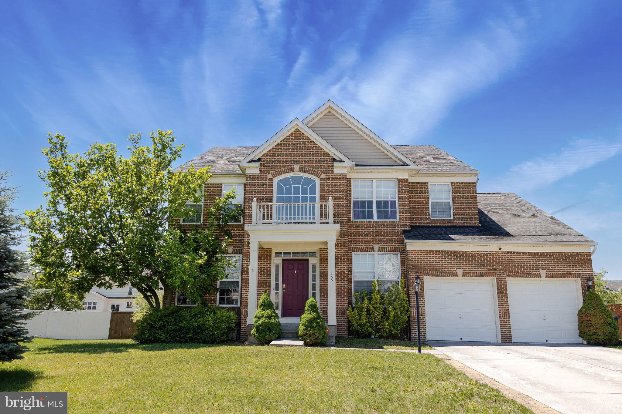 Discover the charm of this stunning home in Stephens City, VA. The spacious residence spans over 5,600 sq. ft. It features 5 bedrooms and 3.5 bathrooms. This home is perfect for both relaxation and entertaining. The heart of the home is a gourmet kitchen with high-end appliances. Enjoy a built-in microwave, double wall oven, and gas cooktop—ideal for culinary enthusiasts. Rich hardwood flooring and an inviting family room, anchored by a gas fireplace, create a warm setting for gatherings. The ground-floor office is efficient and private. A fully finished basement offers extra living space, making it ideal for entertainment or relaxation. Enjoy outdoor living on the expansive patio in the fenced backyard. Each upstairs bedroom features a walk-in closet. The oversized primary suite includes a soaking tub and shower. Convenient upper-floor laundry adds storage and ease. Step outside to a level lot with a private concrete driveway. It leads to an oversized attached garage, providing ample parking and storage. Book a showing to experience all 135 Blackburns Ford has to offer.