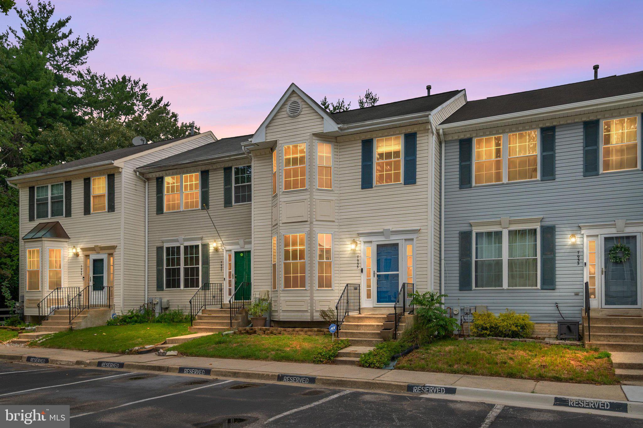 Welcome to 7935 Beach Plum Lane, a well-updated Severn townhome offering space, style, and convenience. The main level features a bright and open layout with hardwood flooring, a comfortable living/dining area, and an updated kitchen completed within the last few years. The kitchen offers dark cabinetry, stainless steel appliances, decorative tile backsplash, gas cooking, pendant lighting, a large island, and a newer stove replaced in 2025.

The upper level includes three bedrooms, highlighted by a spacious primary suite with an upgraded private bath featuring a dual vanity, modern finishes, barn-style door detail, and a large tiled shower with glass enclosure. The finished lower level provides excellent flexible living space, ideal for a family room, home office, gym, guest area, or playroom.

Additional highlights include HVAC replaced in 2024, outdoor living on the rear deck, and a setting that backs to mature trees with nearby community green space/playground views. Conveniently located near Fort Meade, NSA, BWI Airport, Arundel Mills, Waugh Chapel, shopping, dining, commuter routes, and MARC access. A great opportunity for buyers looking for updates, functional living space, and a central Anne Arundel County location.
