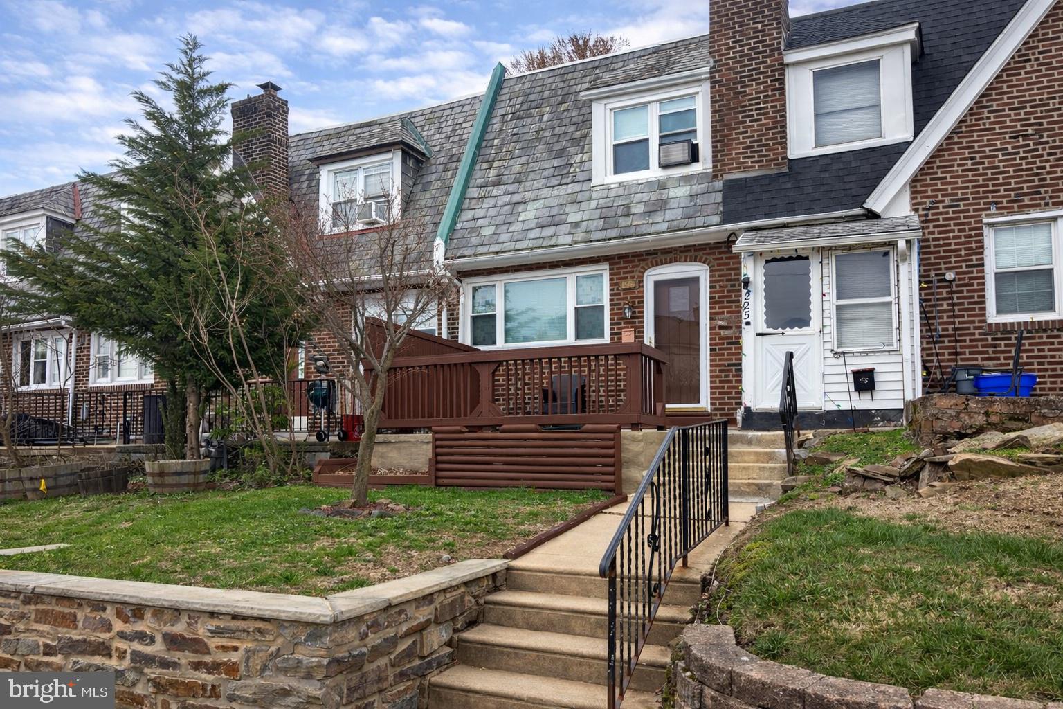 Back on the market due to previous buyer losing financing. This beautifully maintained row home at 227 N. Linden Avenue, located in a delightful neighborhood in the Kirklyn section of Upper Darby. As you enter, the first floor welcomes you with a large open living room-flows effortlessly into the dining area, creating a perfect setting for entertaining or relaxing evenings. Entering into the updated kitchen with lots of cabinet space and a newer gas stove. An exit to the back from the the kitchen door leads to the back alley way that offers a garage with electric. Stairs off the dining room lead down to a finished basement that includes plenty of additional living space, as well as a laundry & storage area in the back. A set of stairs and bilco doors also provide easy access to move items in and out of the basement space from the exterior. Heading to the second floor, you’ll find 3 good sized rooms with ceiling fans, along with a remodeled full hall bath featuring a skylight providing an enormous amount of natural light. This property offers alley way access  to an additional private parking space behind the home. Super convenient to Philadelphia and located minutes from parks, schools (public and private), public transit, McCall Golf Club and the new Cobbs Creek Golf Club, as well as, restaurants and shopping along both Route 1 and Route 3 (W. Chester Pike). You don’t want to miss this great opportunity!