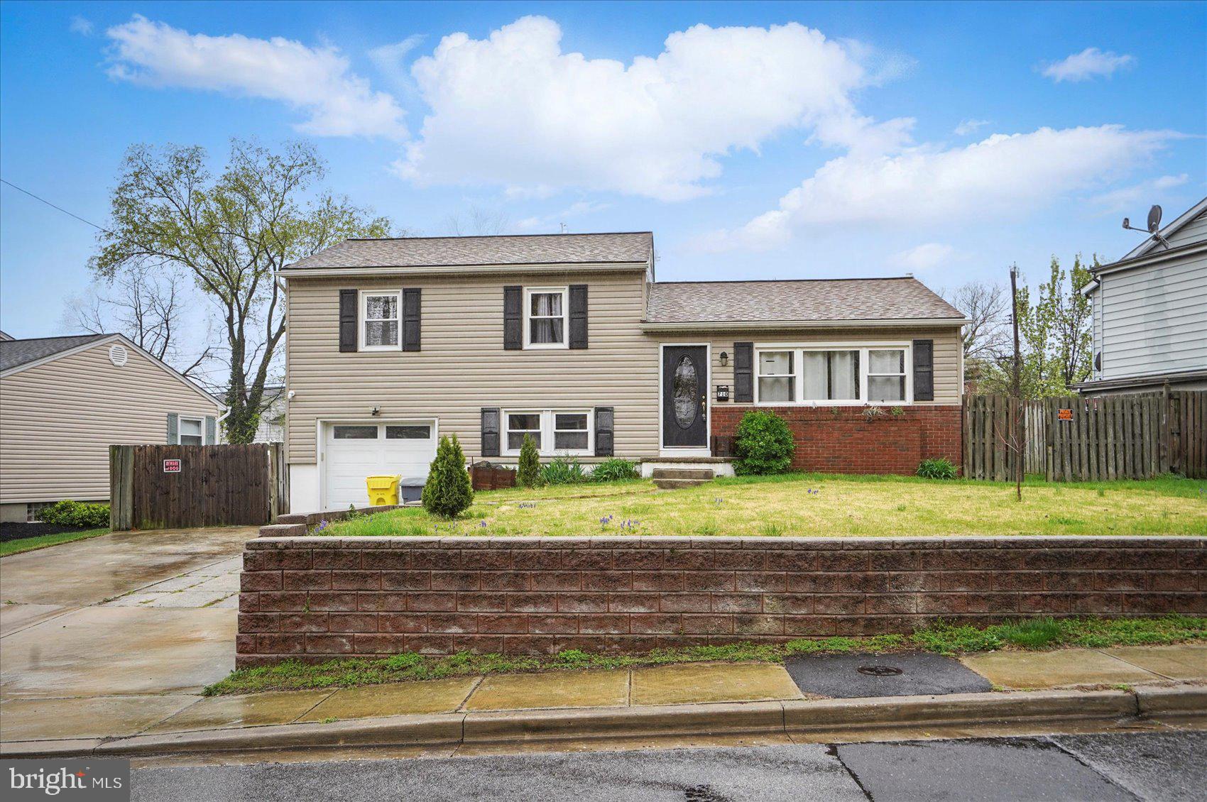 This house was totally renovated top to bottom in 2021 including a new roof, siding, windows, HVAC plus renovated kitchen with granite counter, stainless steel appliances, new cabinetry along with new bathrooms and flooring.  There are four finished levels here; main level with LR, DR, KT, upper level with 3BR's and full bath, lower level with FR, Full Bath, and Garage plus a 2nd lower level with 4th BR and laundry.  The house is now sold as an Estate and needs a few cosmetic touches in some places, but the bones of this home are solid and it's a great deal.  There backyard has a privacy fence with deck and shed and the driveway is double wide with a one car garage.  All the custom touches of the renovation in 2021 are still here and all you need to do is personalize it to make it your own.  It's convenience to Routes 97, 100 and 695 while still a great commute to Baltimore, Annapolis and Fort Meade.  Shopping is minutes away as are some great dining spots.  The community has a great pool available for membership and the high school is the new Severn Run (Old Mill) school.